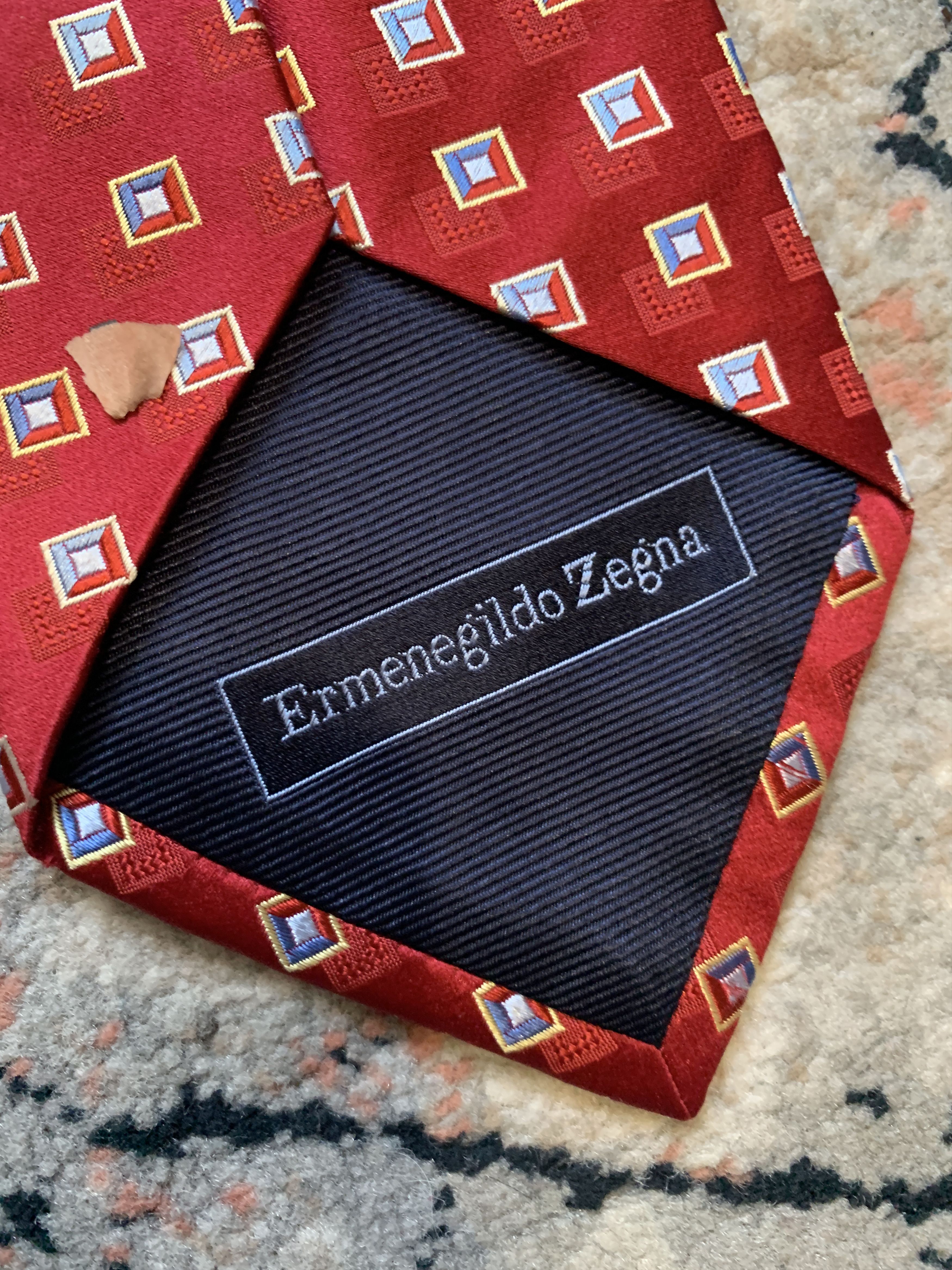 Ermenegildo Zegna Ermenegildo Zegna Vintage Silk Tie Size ONE SIZE - 3 Thumbnail