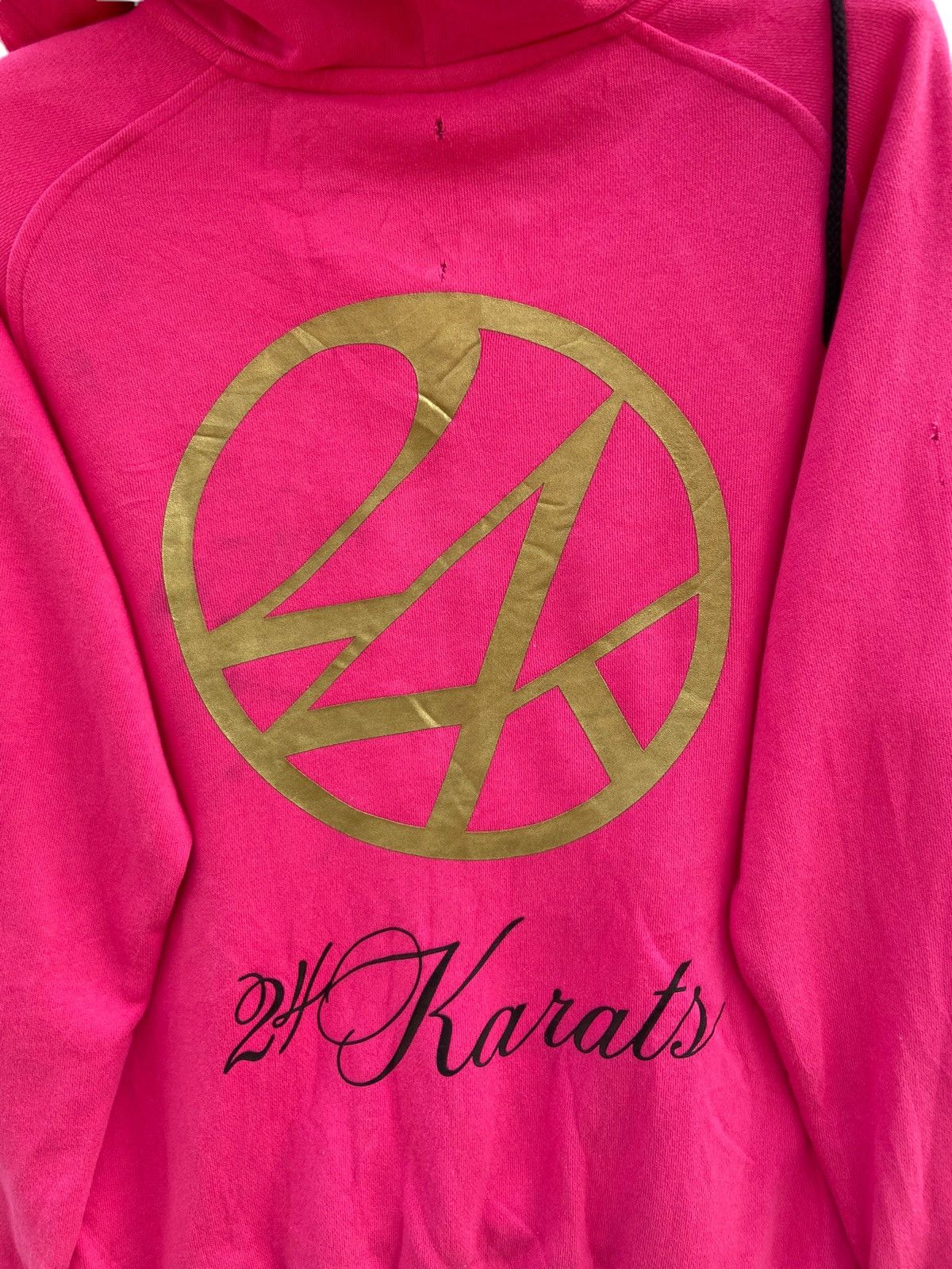 Japanese Brand 24 Karats Big Logo Hoodie Size US M / EU 48-50 / 2 - 5 Thumbnail