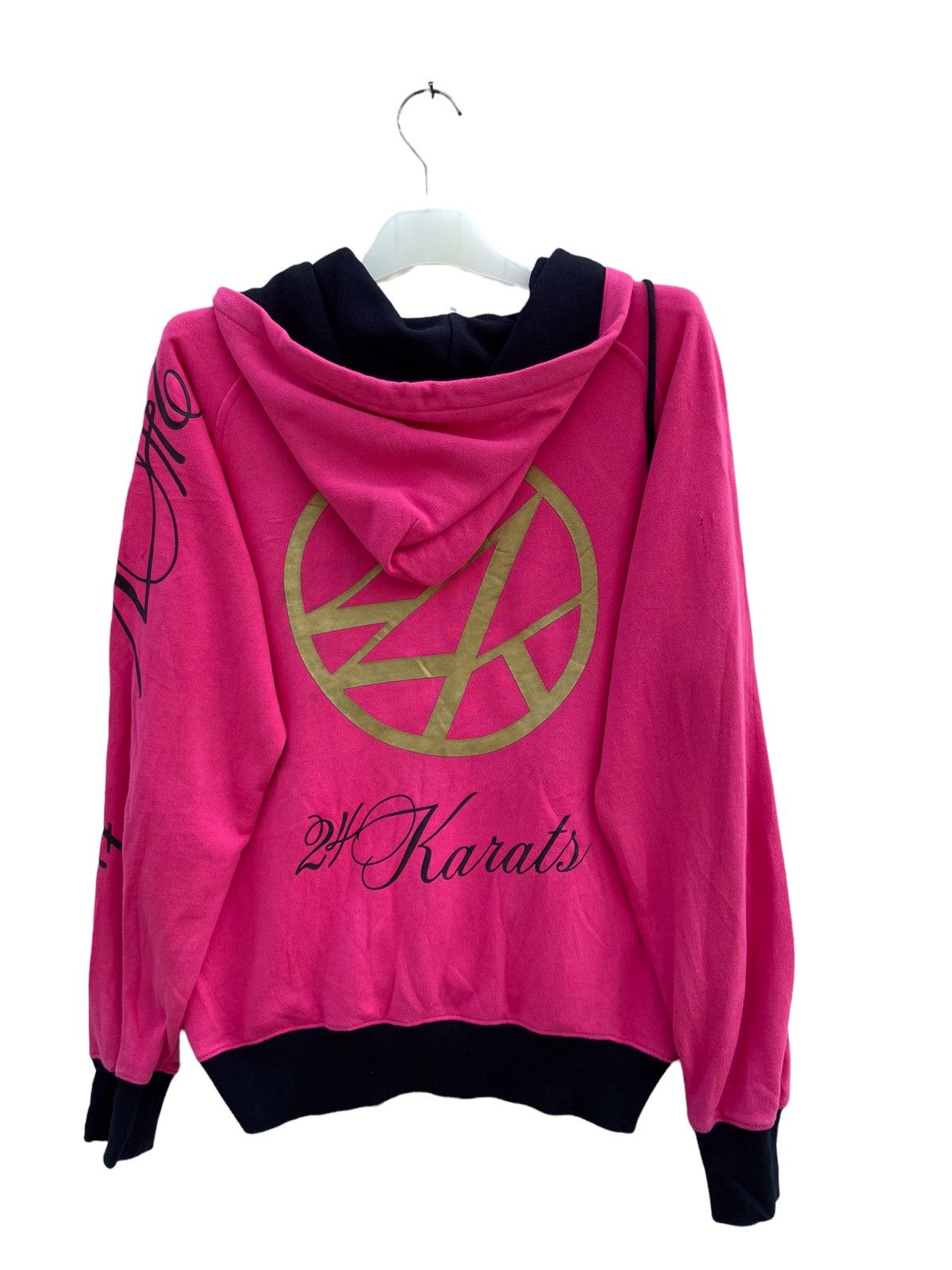 Japanese Brand 24 Karats Big Logo Hoodie Size US M / EU 48-50 / 2 - 1 Thumbnail