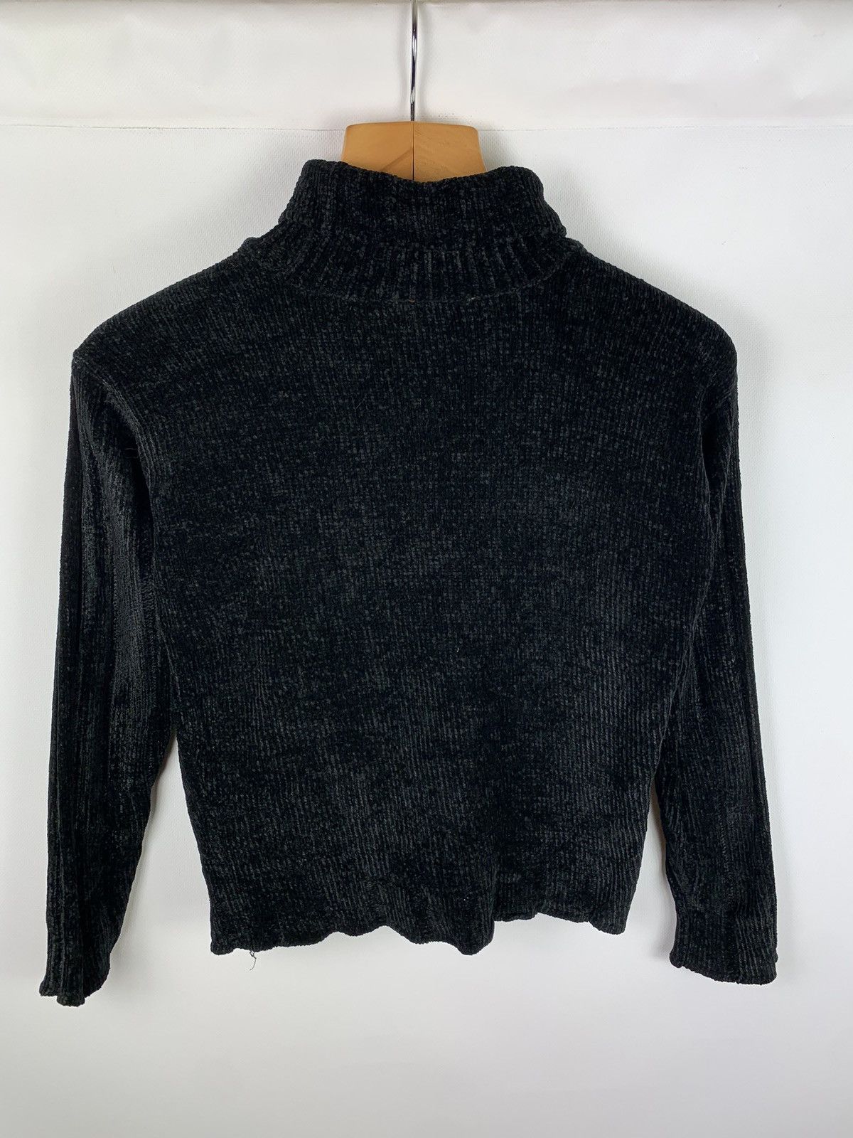 Versace × Versace Jeans Couture VJC Versace Jeans vintage velour big logo turtleneck sweater Size L / US 10 / IT 46 - 5 Thumbnail