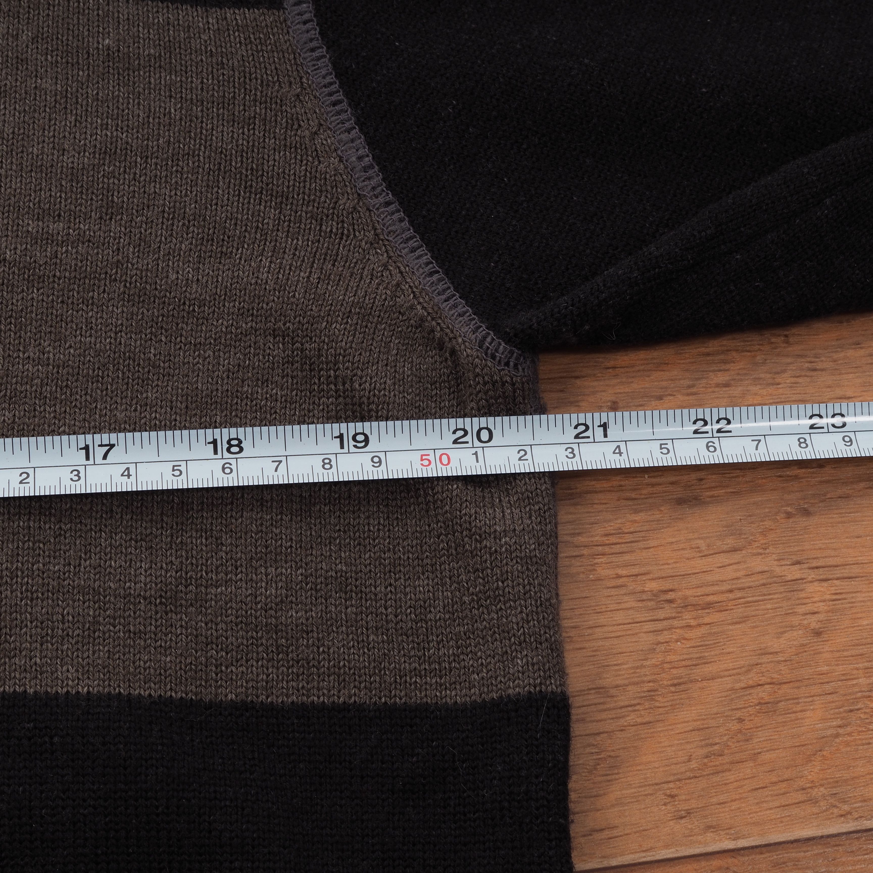 Armani × Vintage Armani Jeans Vintage Knit Big Logo Full Zip Pullover Sweater Size US XL / EU 56 / 4 - 7 Thumbnail