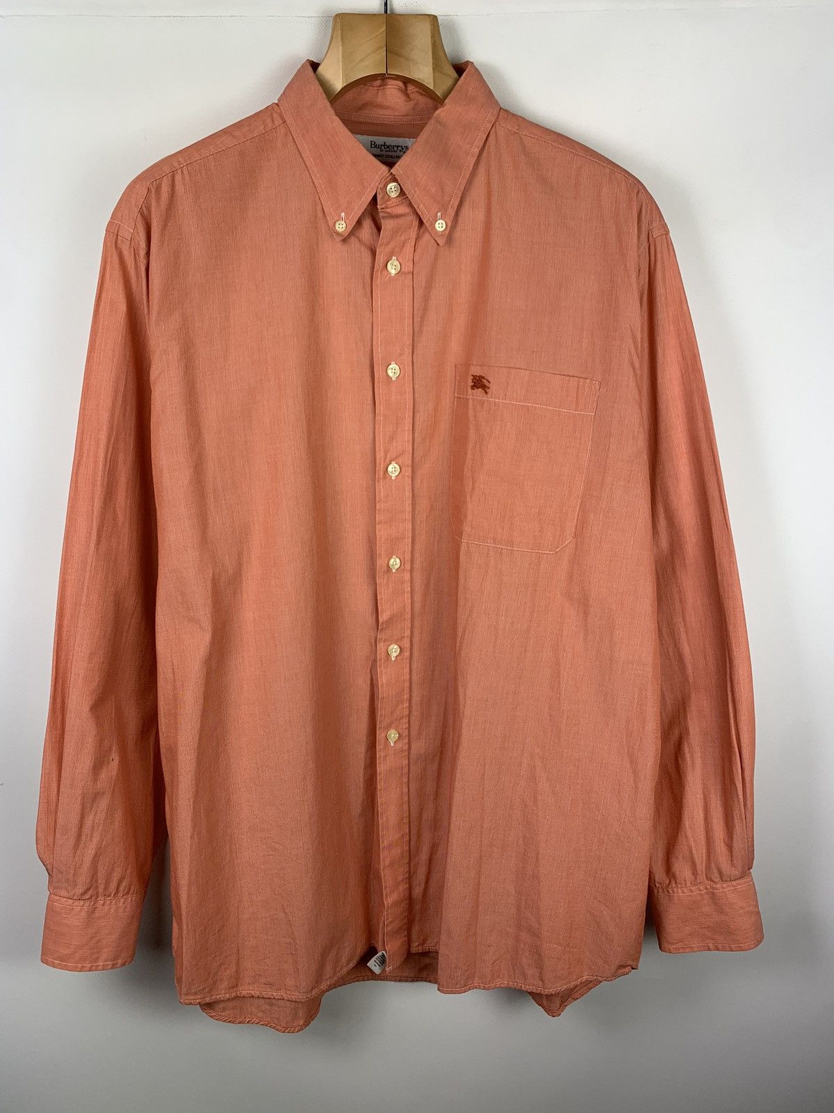 Burberry Burberrys vintage men’s long sleeve shirt size 17 1/2 IT 44 Size US XL / EU 56 / 4 - 1 Thumbnail