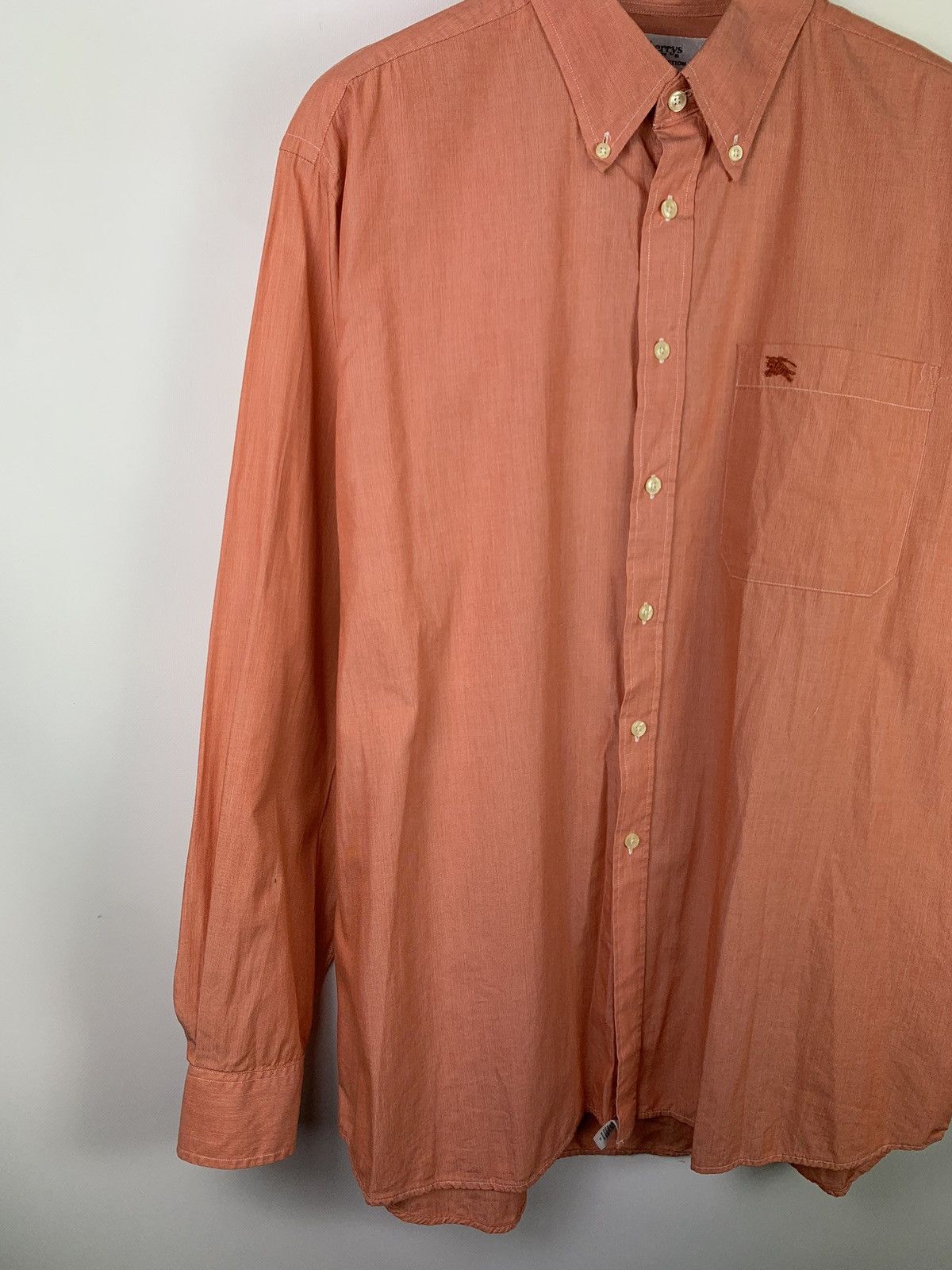 Burberry Burberrys vintage men’s long sleeve shirt size 17 1/2 IT 44 Size US XL / EU 56 / 4 - 4 Thumbnail
