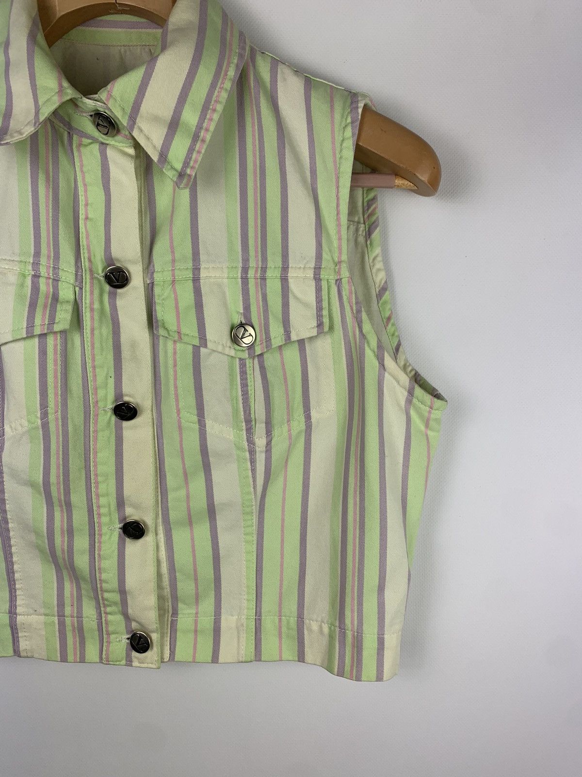 Valentino × Vintage Valentino Jeans vintage women’s sleeveless vest waistcoat Size S / US 4 / IT 40 - 3 Thumbnail