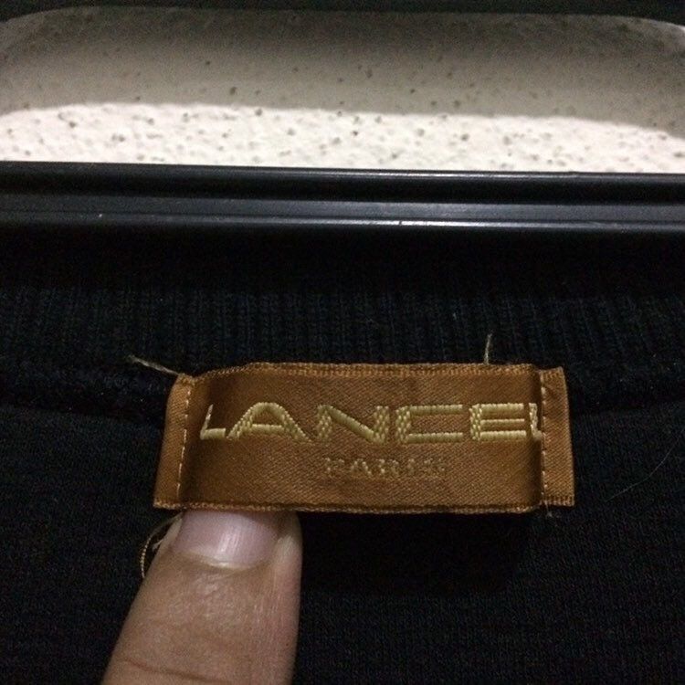 Lancel Vintage LANCEL Jeans spellout Embroidered Pullover Paris Size US L / EU 52-54 / 3 - 5 Thumbnail