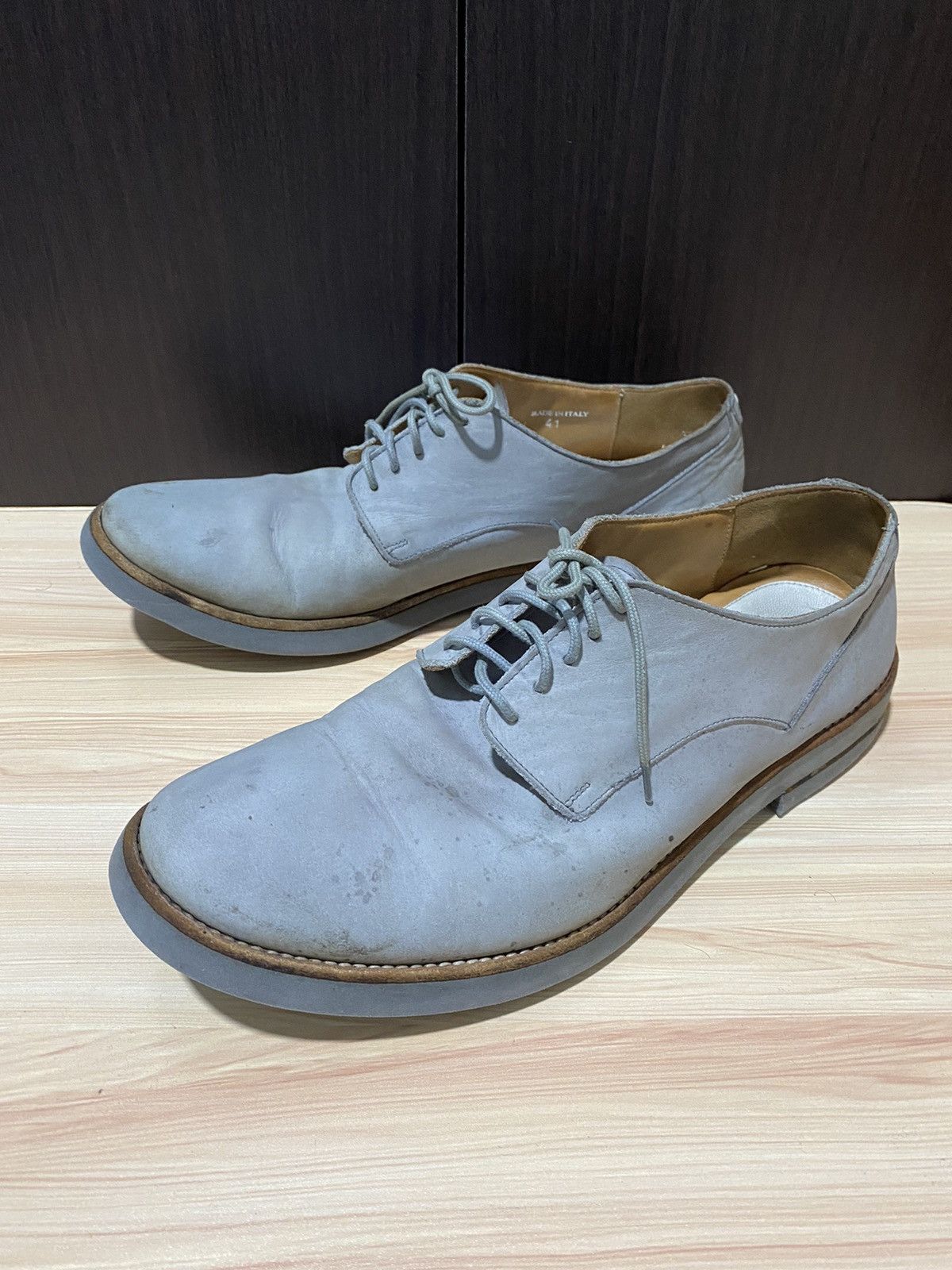 Maison Margiela Maison Margiela Lace up grey Derby Suede shoes Size US 11 / EU 44 - 1 Thumbnail