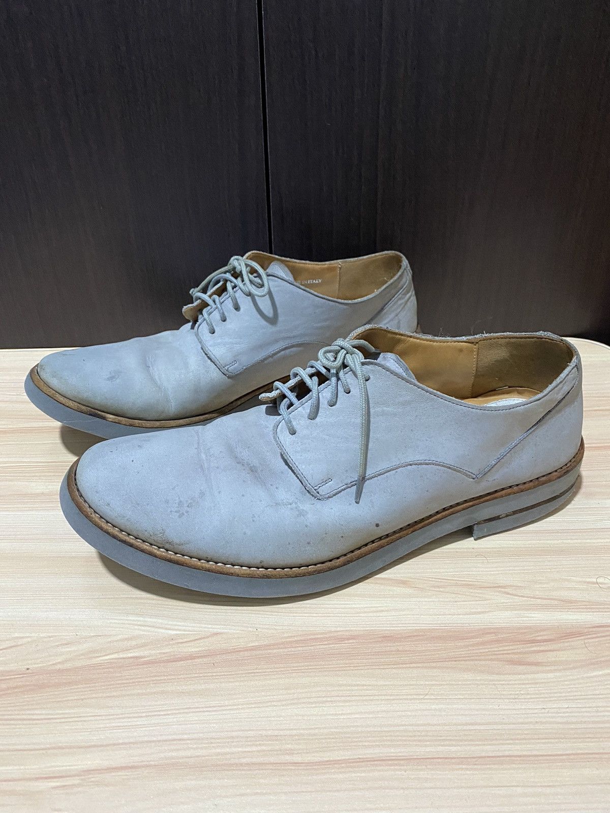 Maison Margiela Maison Margiela Lace up grey Derby Suede shoes Size US 11 / EU 44 - 2 Thumbnail