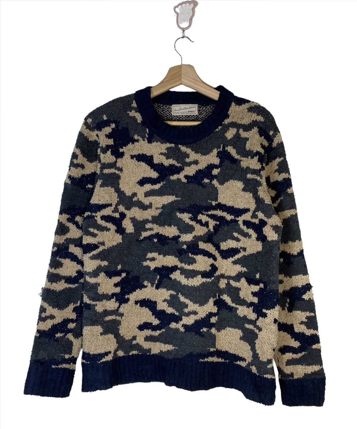 Avirex Vintage AVIREX camouflage Sweater Pullover Sweatshirt Size US L / EU 52-54 / 3 - 1 Thumbnail