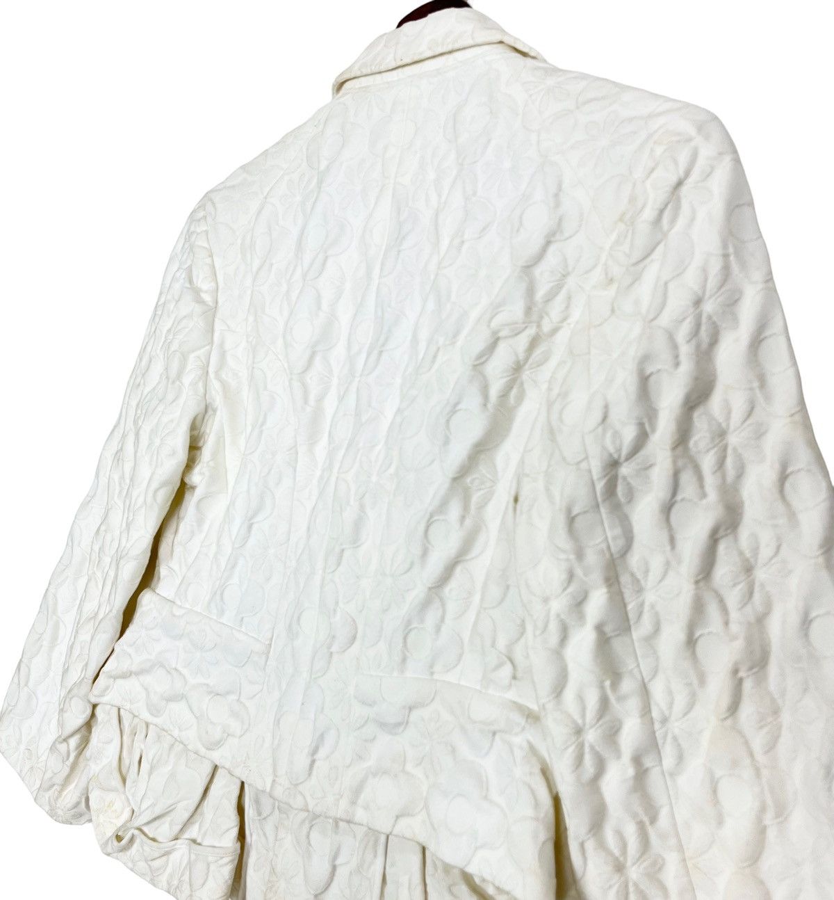 Comme des Garcons × Designer Tao Comme des Garçons Floral Pleat Crop Short Blazer Jacket Size S / US 4 / IT 40 - 19 Thumbnail