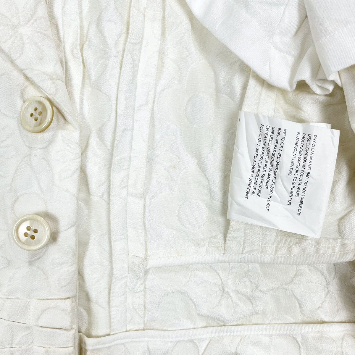 Comme des Garcons × Designer Tao Comme des Garçons Floral Pleat Crop Short Blazer Jacket Size S / US 4 / IT 40 - 11 Thumbnail