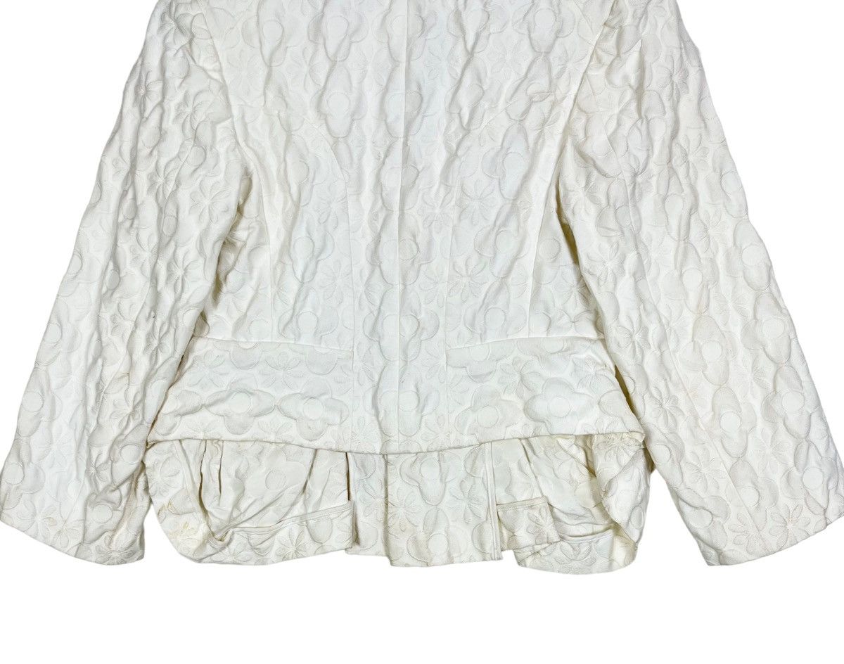 Comme des Garcons × Designer Tao Comme des Garçons Floral Pleat Crop Short Blazer Jacket Size S / US 4 / IT 40 - 16 Thumbnail