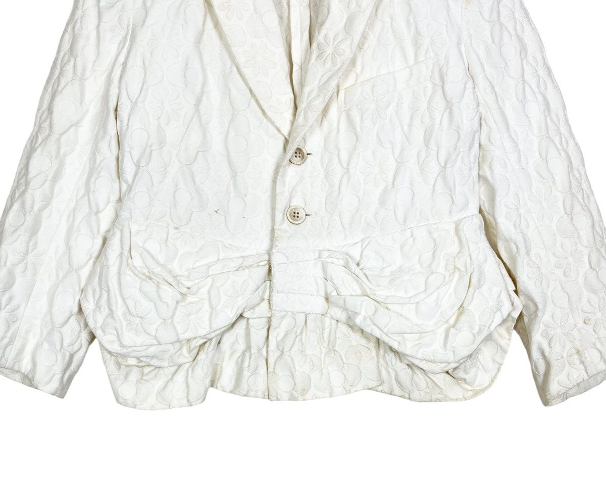 Comme des Garcons × Designer Tao Comme des Garçons Floral Pleat Crop Short Blazer Jacket Size S / US 4 / IT 40 - 4 Thumbnail
