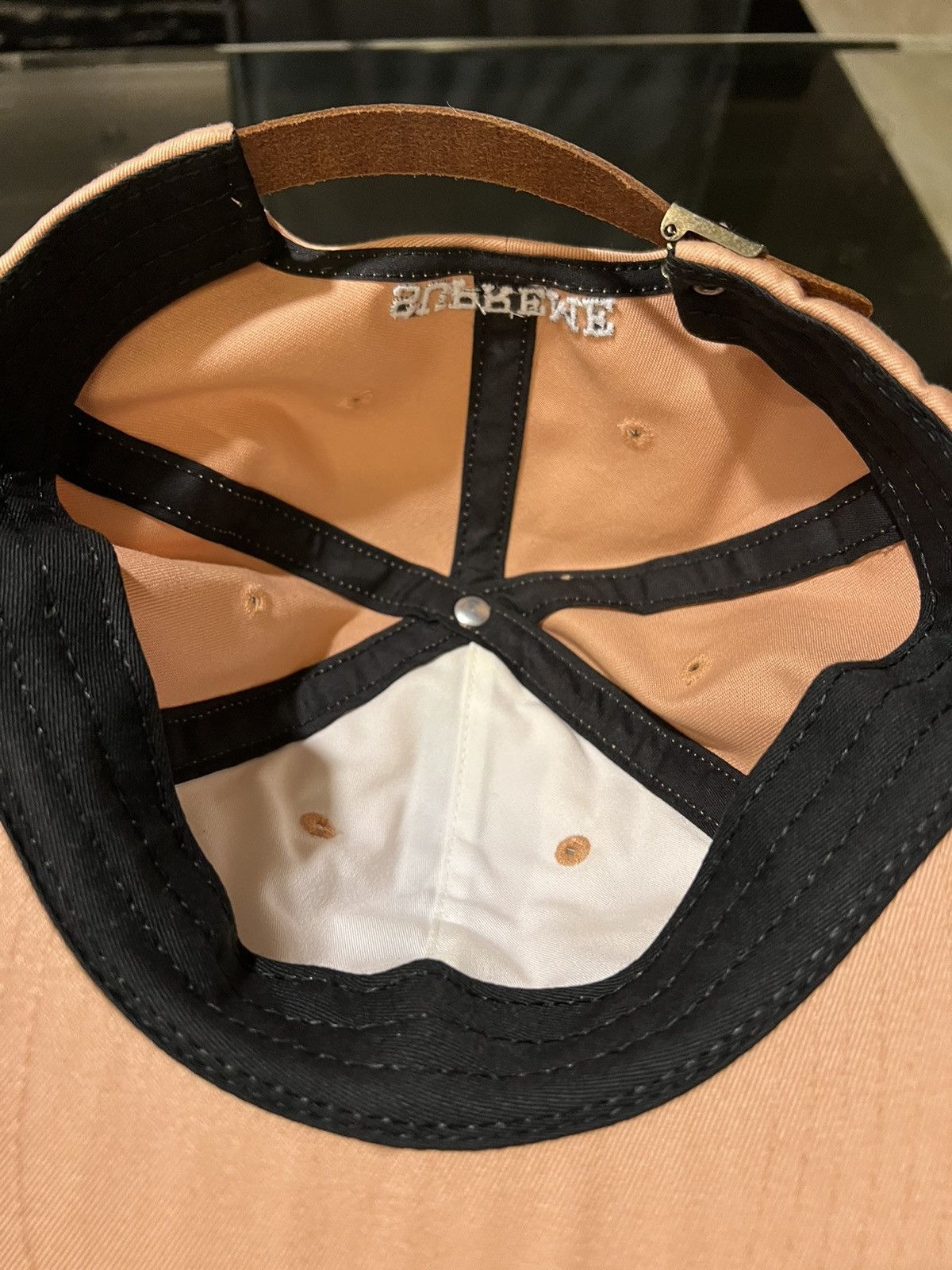 Supreme Supreme Chenille ‘S’ Salmon 6 panel Hat Size ONE SIZE - 6 Thumbnail