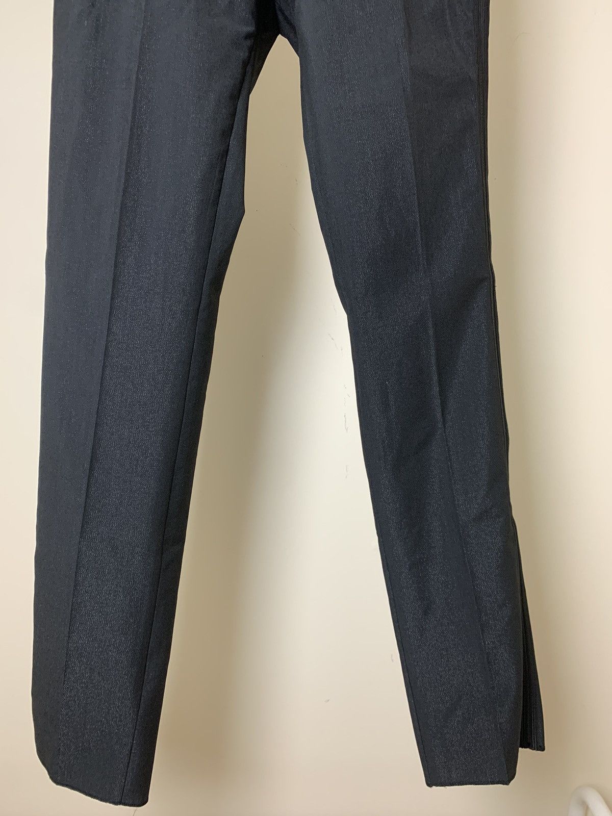 Dior × Hedi Slimane Dior Homme SS04 "Strip" Micro Glitter Pin Stripe Trousers Size US 30 / EU 46 - 5 Thumbnail
