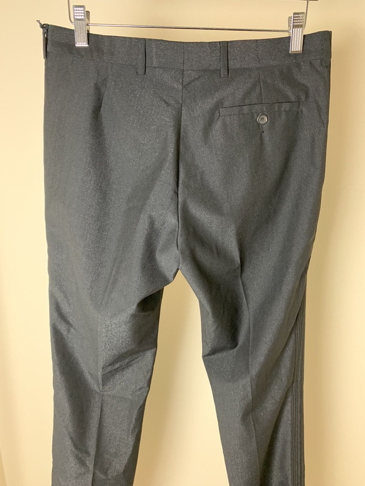 Dior × Hedi Slimane Dior Homme SS04 "Strip" Micro Glitter Pin Stripe Trousers Size US 30 / EU 46 - 9 Thumbnail