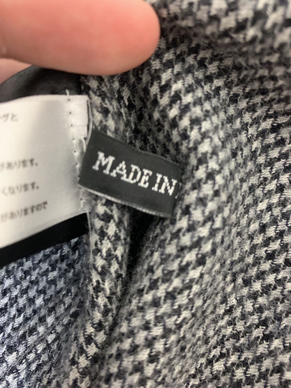 Haider Ackermann Haider Ackermann AW14 Fleecewool Houndstooth Shirt Size US XS / EU 42 / 0 - 6 Thumbnail