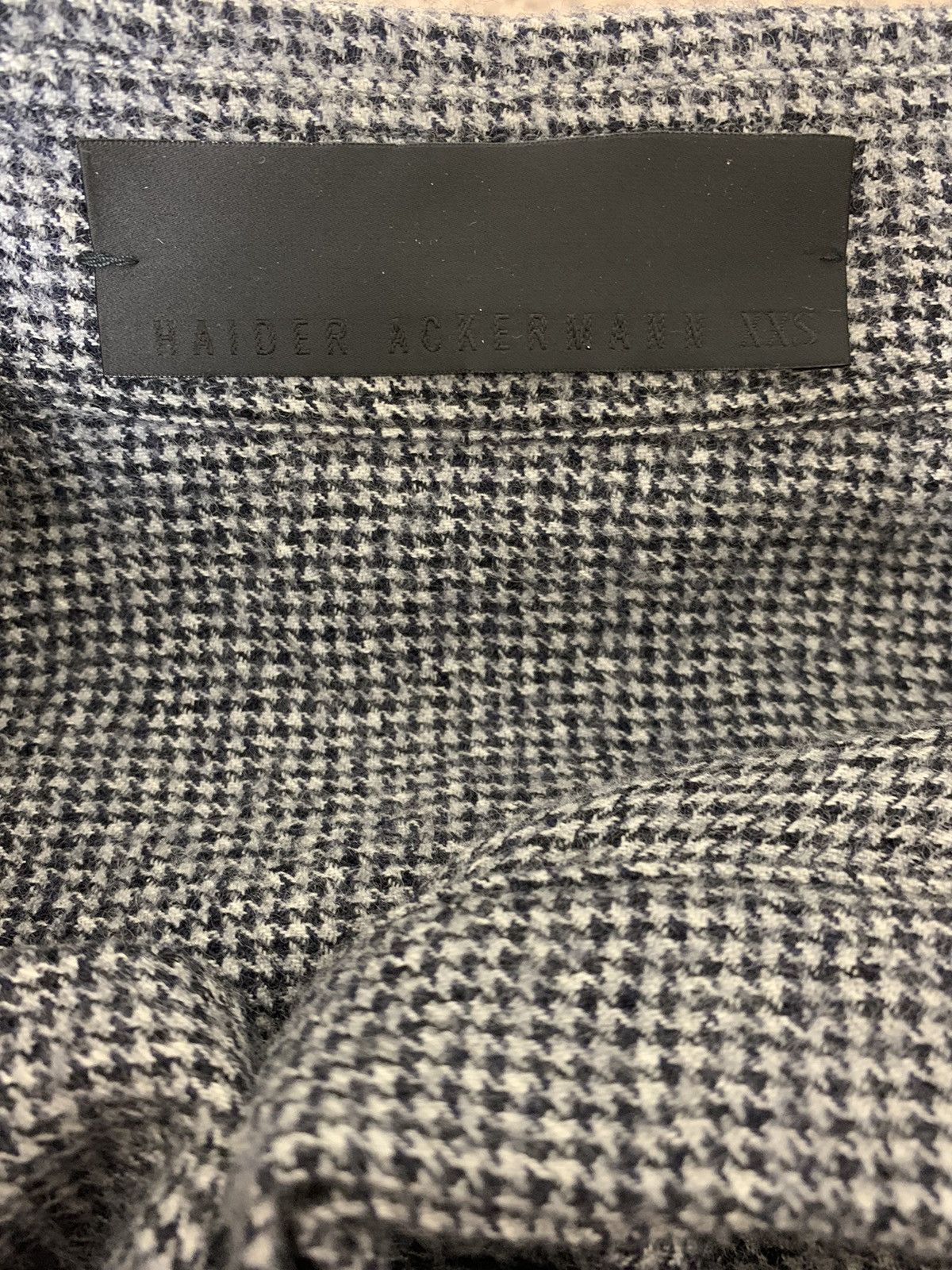 Haider Ackermann Haider Ackermann AW14 Fleecewool Houndstooth Shirt Size US XS / EU 42 / 0 - 4 Thumbnail