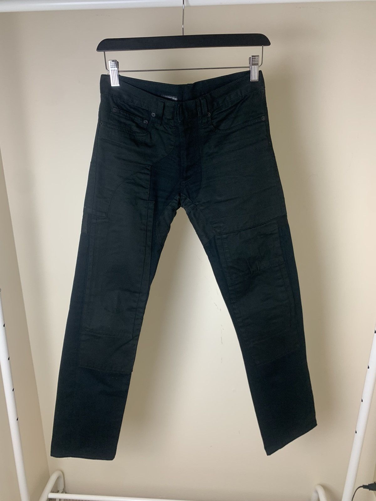 image of Dior Homme Fw07 "navigate" The Start Patchwork Jeans in Black, Men's (Size 26)