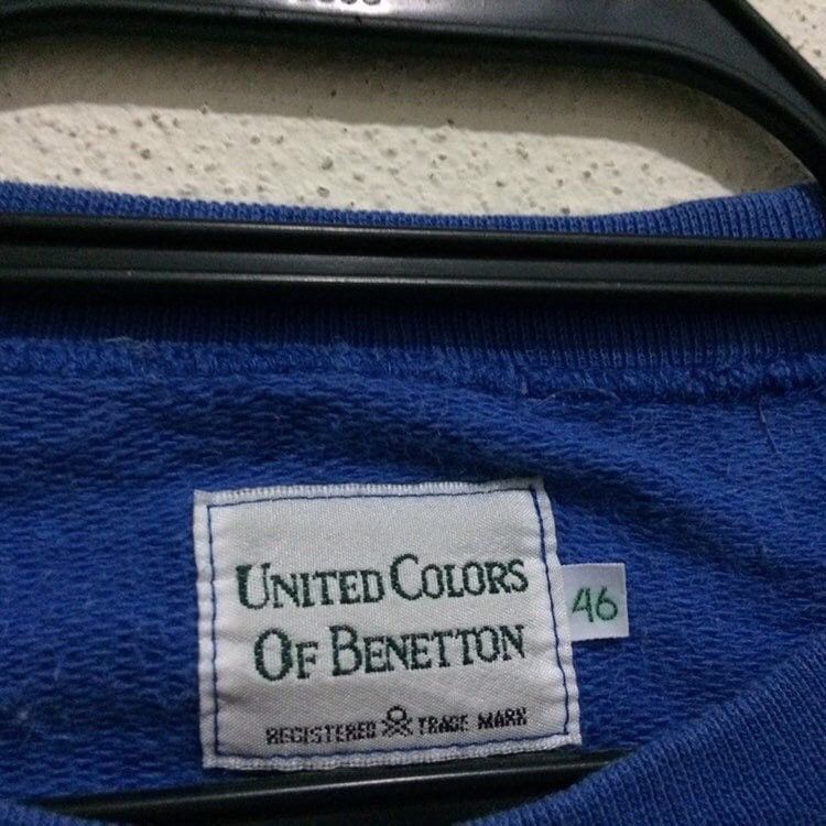 Benetton Vintage Benetton Embroidered Crewneck pullover Light Blue Size US M / EU 48-50 / 2 - 3 Thumbnail