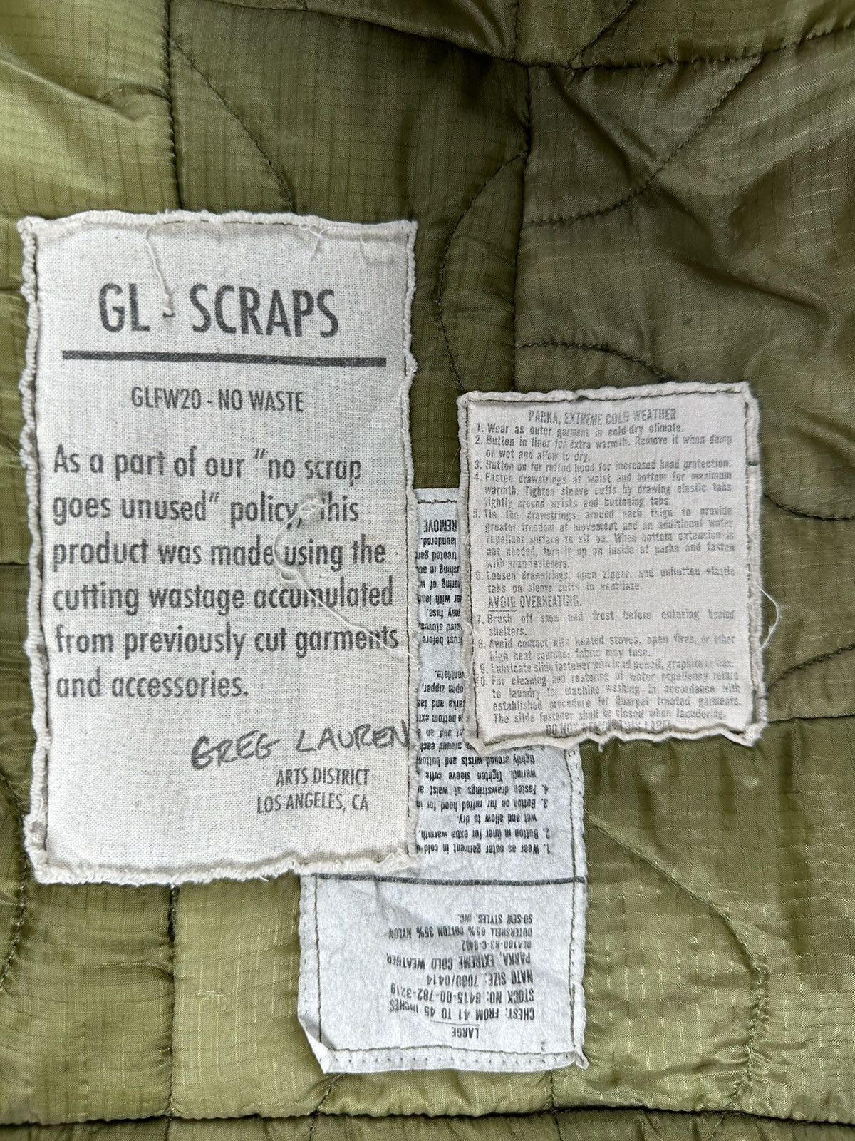 Greg Lauren Liner Scrapwork Retro Puffy Size US L / EU 52-54 / 3 - 6 Thumbnail