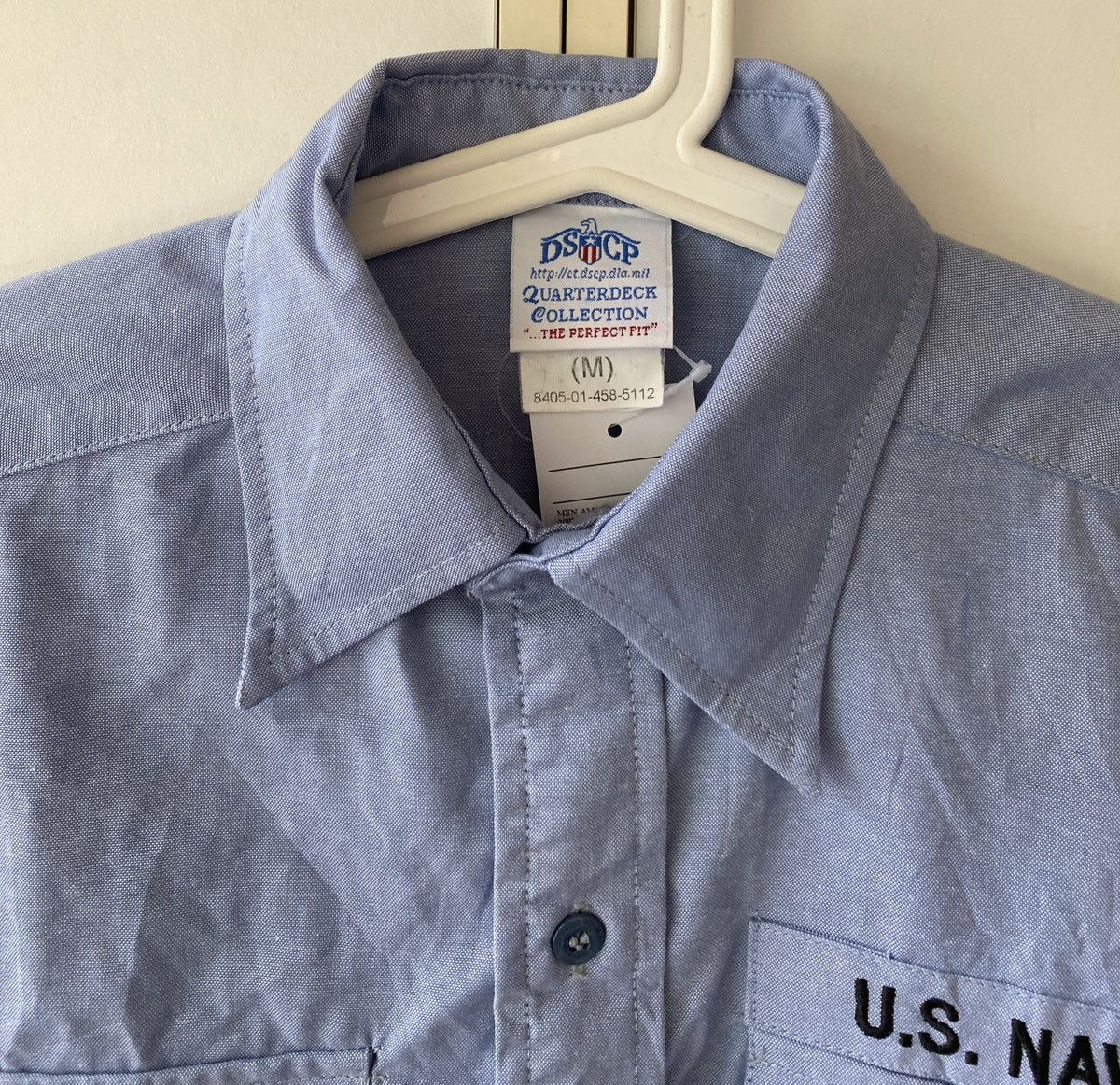 Vintage VINTAGE Y2K US NAVY OFFICER SHIRT BY DSCP Size US M / EU 48-50 / 2 - 2 Thumbnail