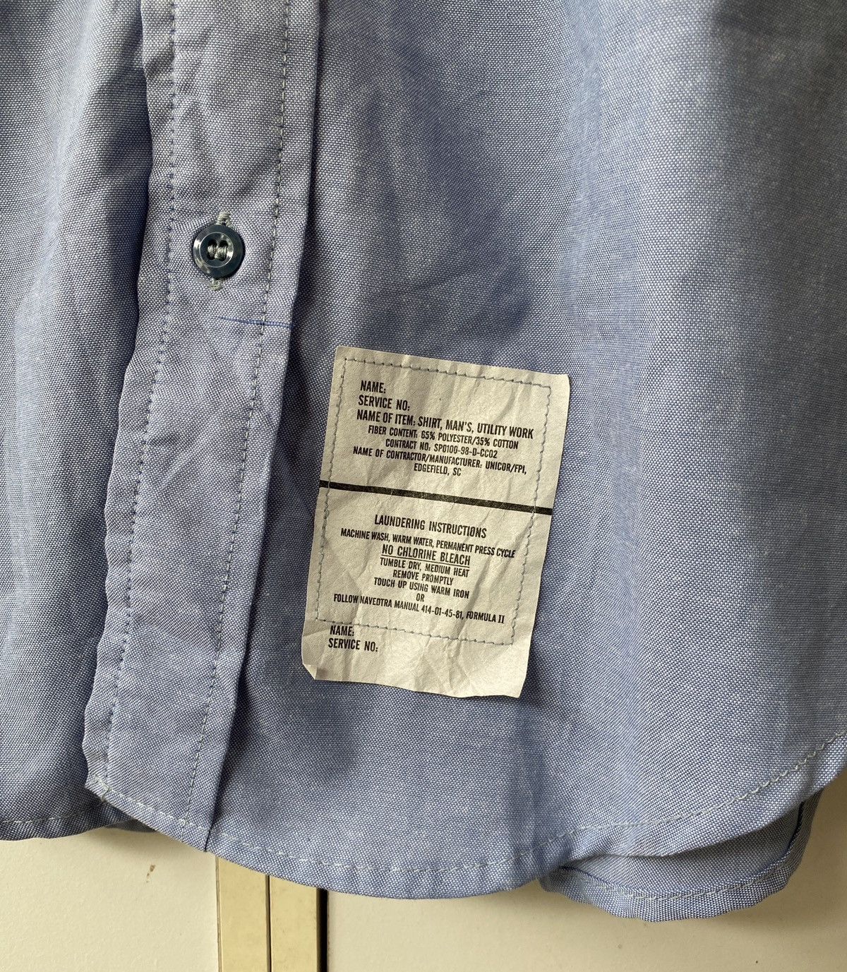 Vintage VINTAGE Y2K US NAVY OFFICER SHIRT BY DSCP Size US M / EU 48-50 / 2 - 4 Thumbnail