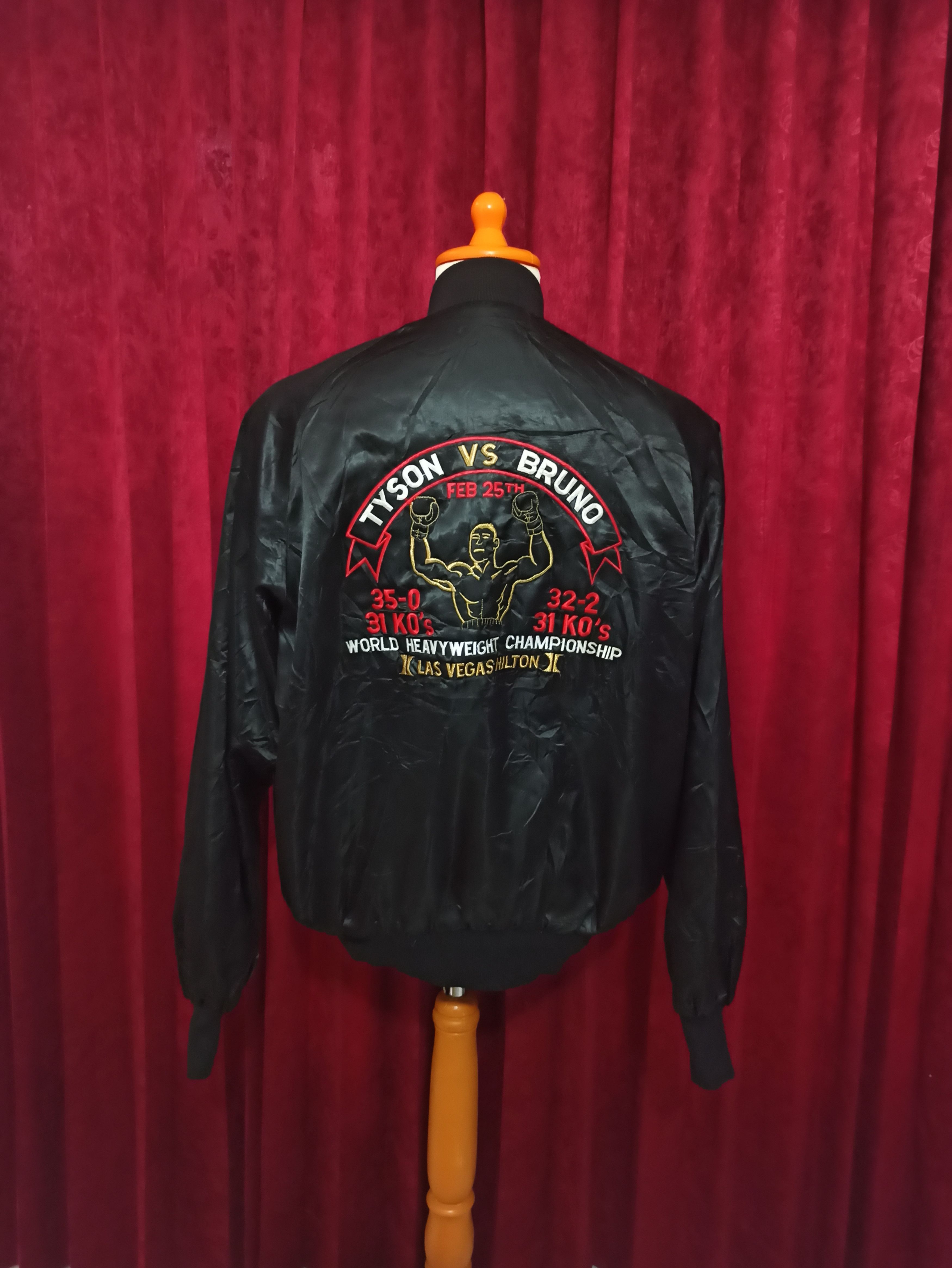 Vintage Vintage Westark Mike Tyson vs Frank Bruno Promotion Jacket Size US M / EU 48-50 / 2 - 7 Thumbnail