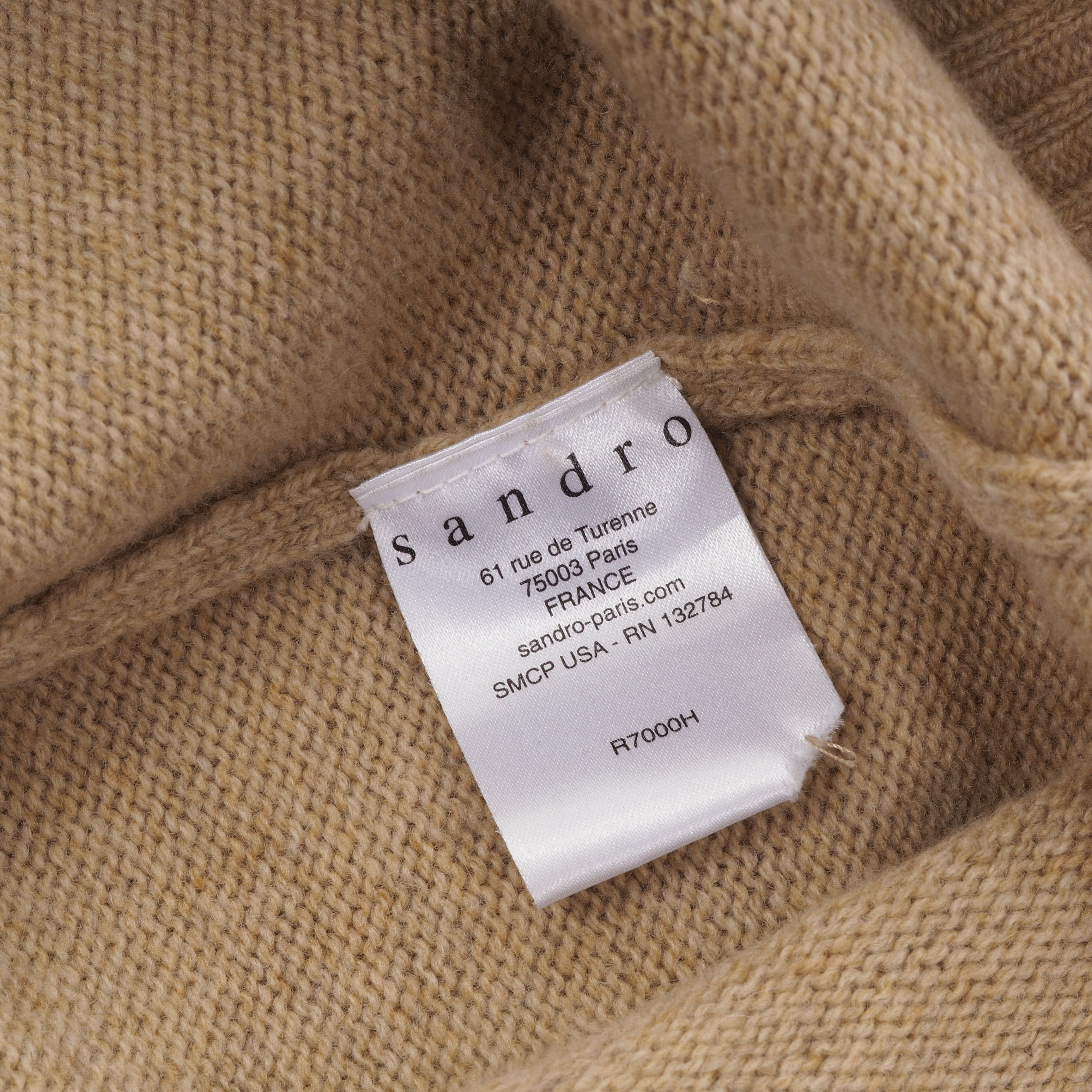 Sandro Sandro Wool Fair Isle Sweater Dress Size S / US 4 / IT 40 - 5 Thumbnail
