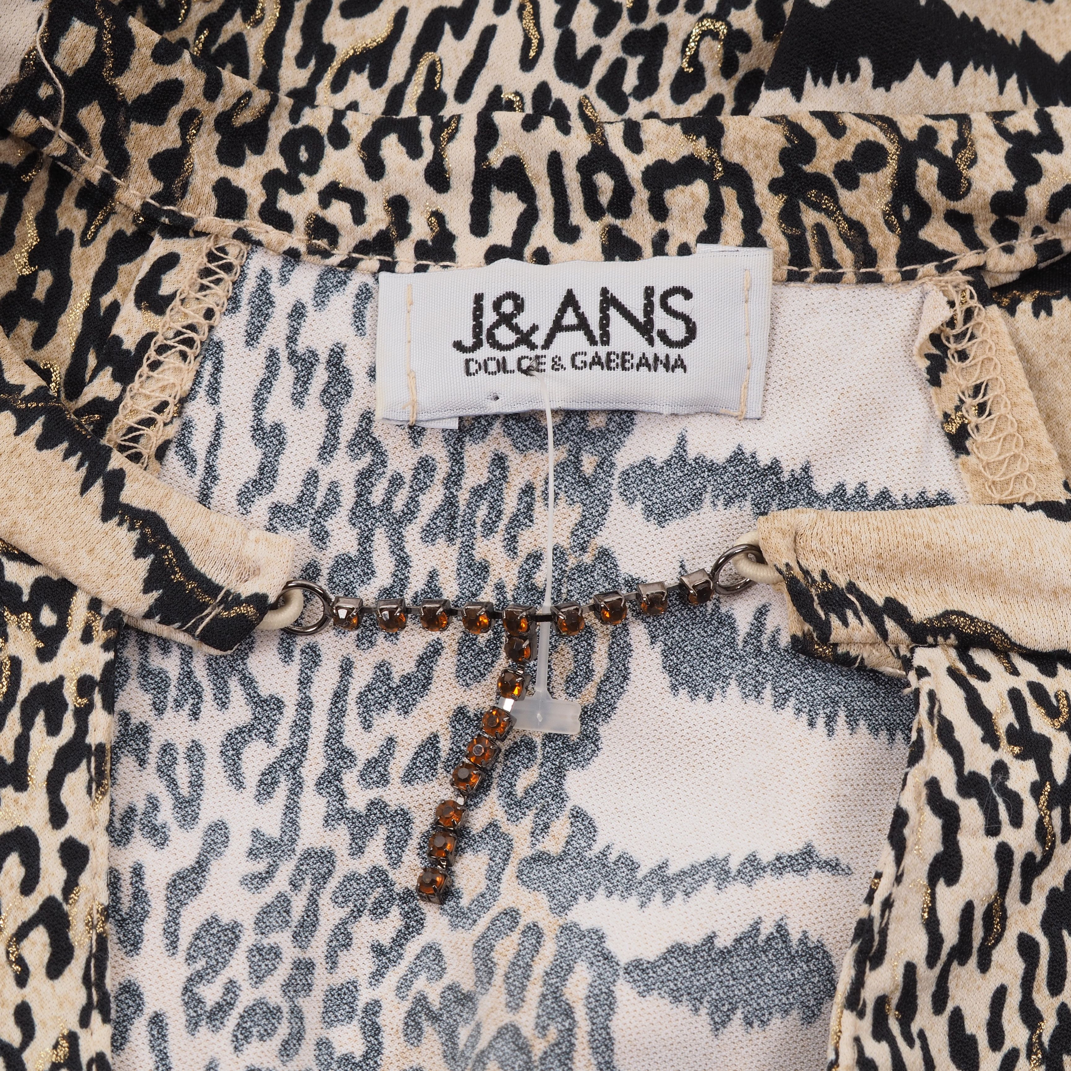 Dolce & Gabbana Dolce&Gabbana Vintage Animal Print Summer Crop Top Blouse Size S / US 4 / IT 40 - 6 Thumbnail