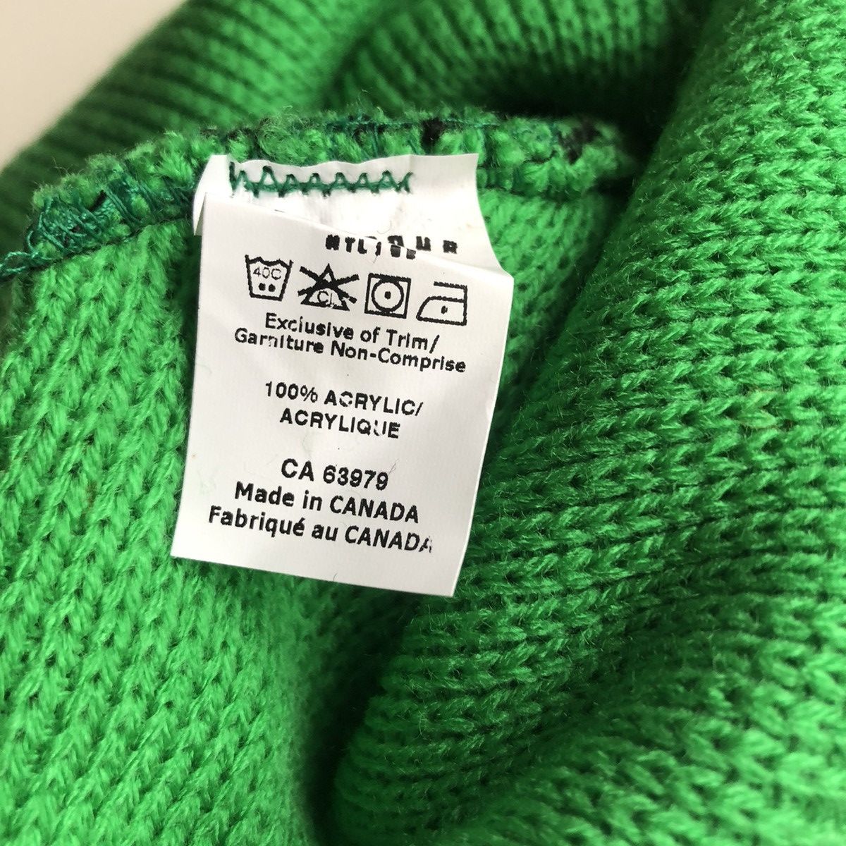 Japanese Brand Green Flame 🔥 Beanie Size ONE SIZE - 4 Thumbnail
