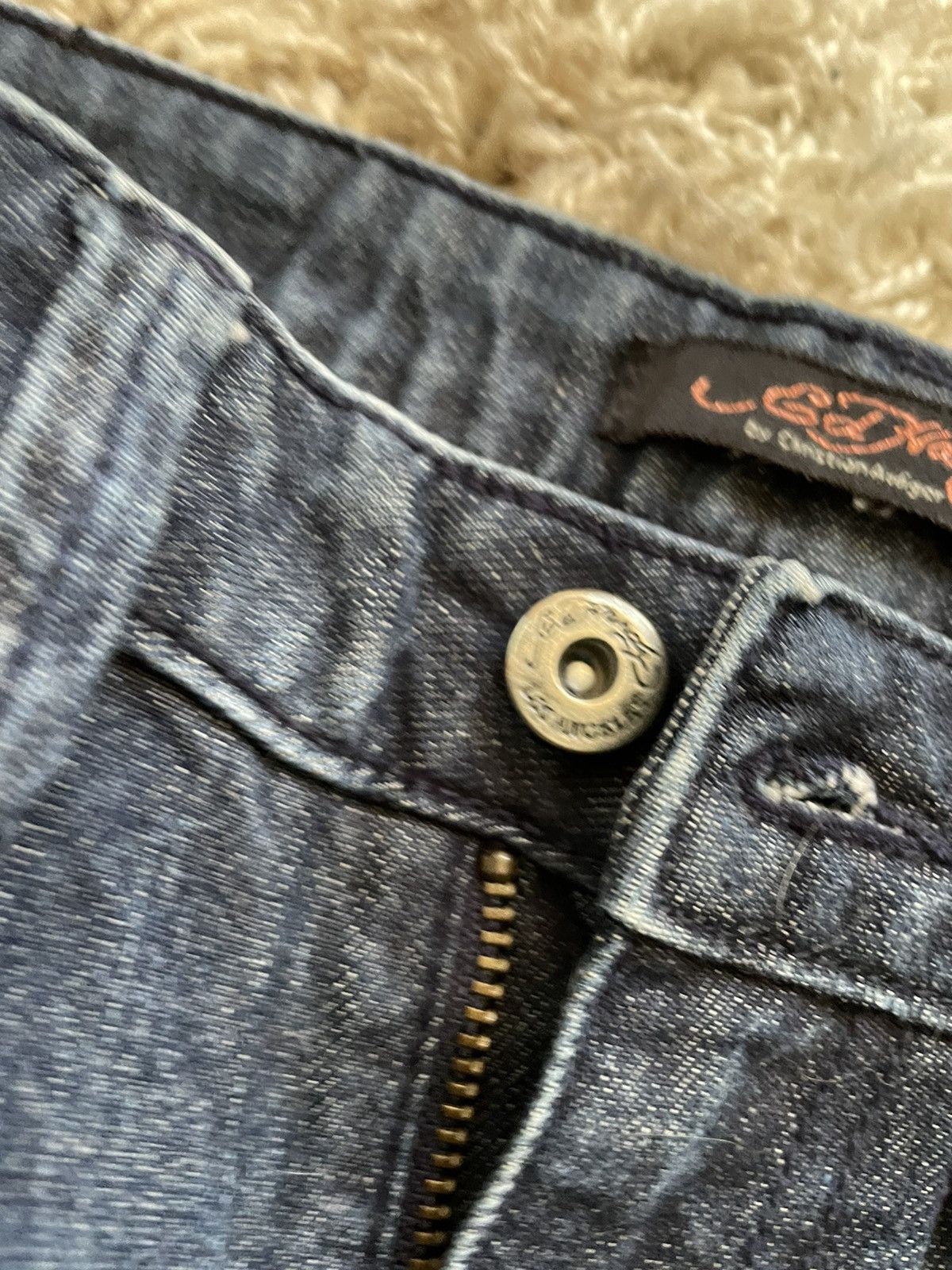 Christian Audigier × Ed Hardy × Japanese Brand Vintage Ed Hardy by Christian Audigier Tattoo Denim Jeans Size 36" / US 14 / IT 50 - 8 Thumbnail