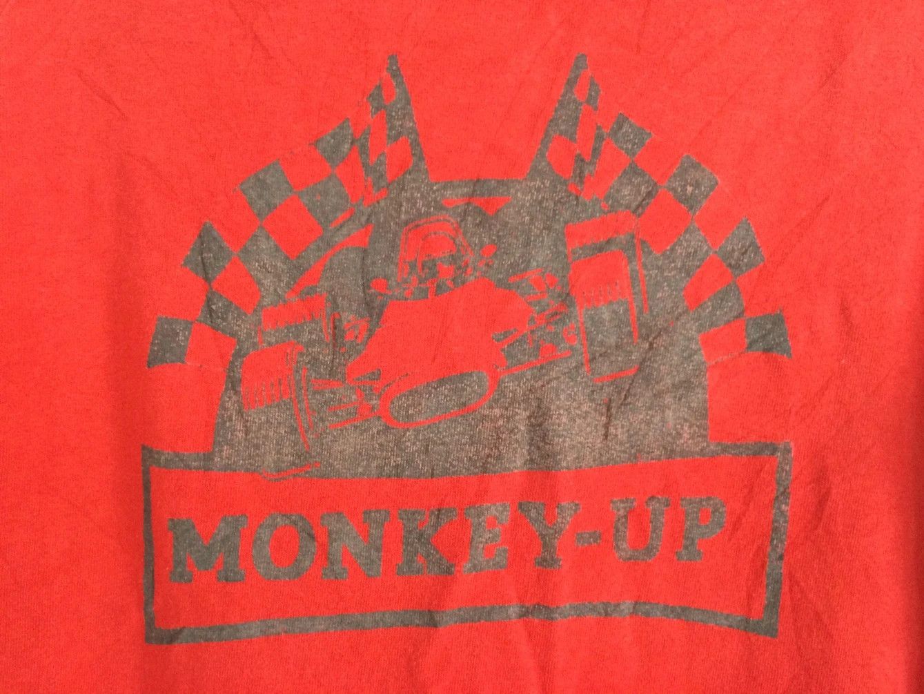 BARNS OUTFITTERS × Japanese Brand × Vintage 🔥🔥Barns Outfitters Monkey-Up T-Shirt Size US M / EU 48-50 / 2 - 4 Thumbnail