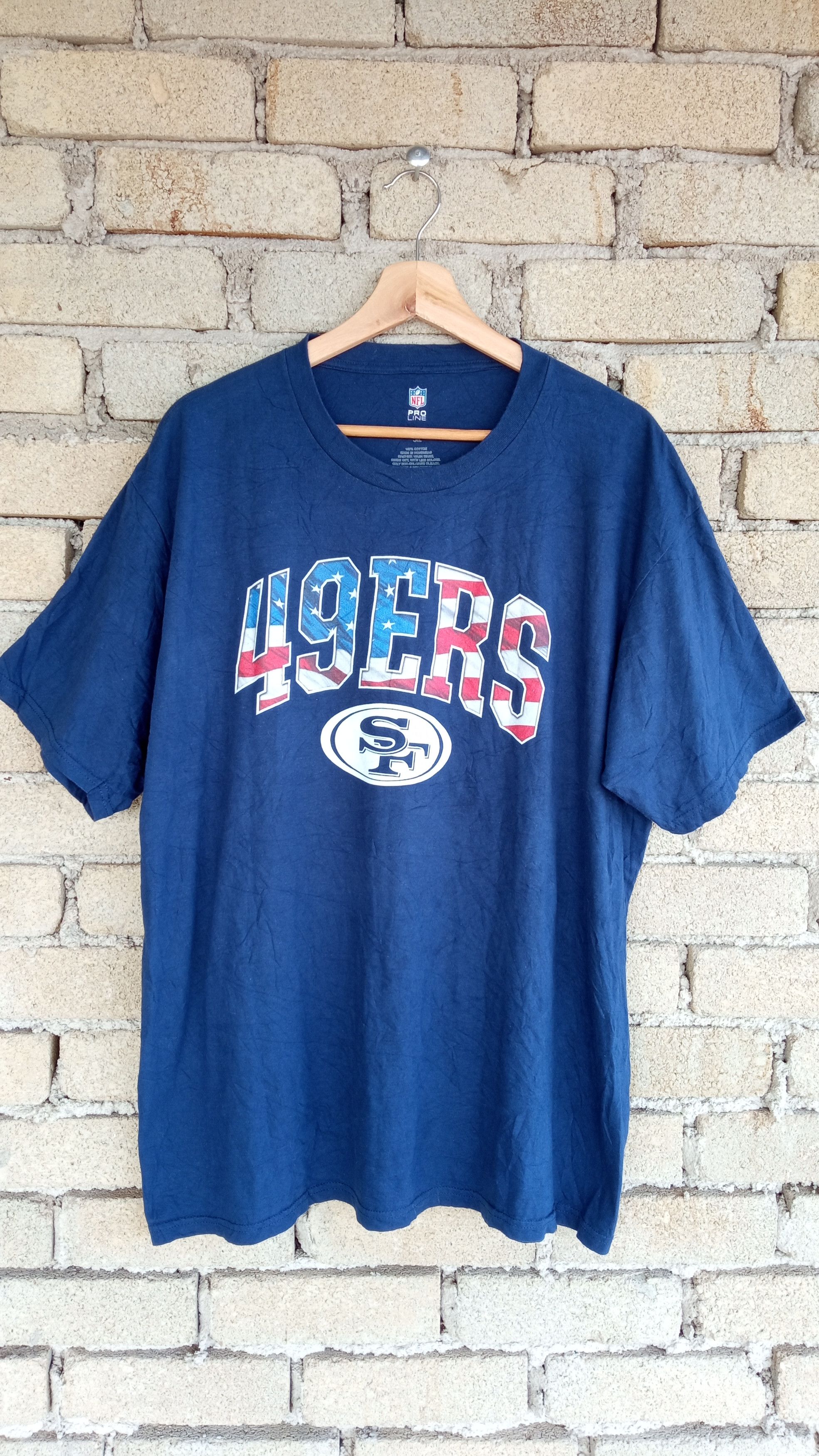NFL 🔥🔥San Francisco SF 49ERS NFL Logo T-Shirt Size US XL / EU 56 / 4 - 4 Thumbnail