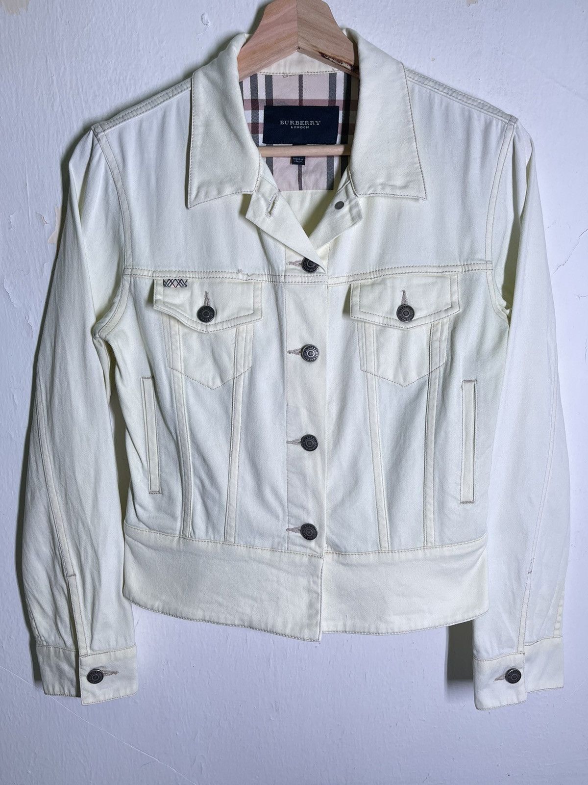 Burberry Nova Check Burberry Denim Trucker Jacket Size US S / EU 44-46 / 1 - 1 Thumbnail