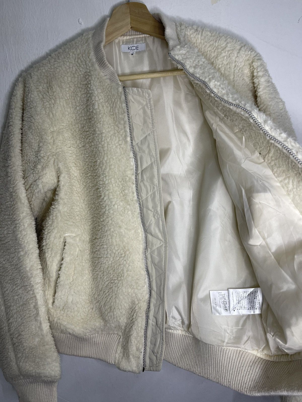 Japanese Brand KOE japanese sherpa fleece varsity jacket Size US M / EU 48-50 / 2 - 5 Thumbnail