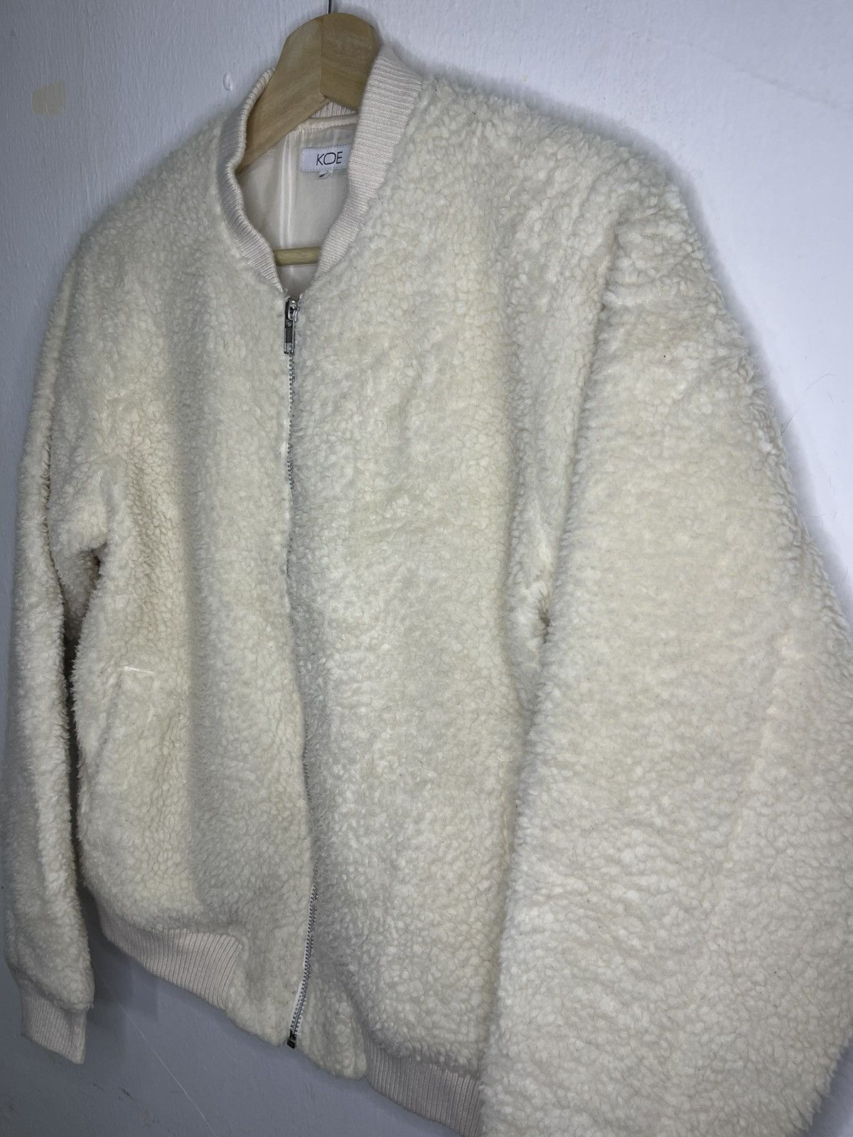 Japanese Brand KOE japanese sherpa fleece varsity jacket Size US M / EU 48-50 / 2 - 2 Thumbnail