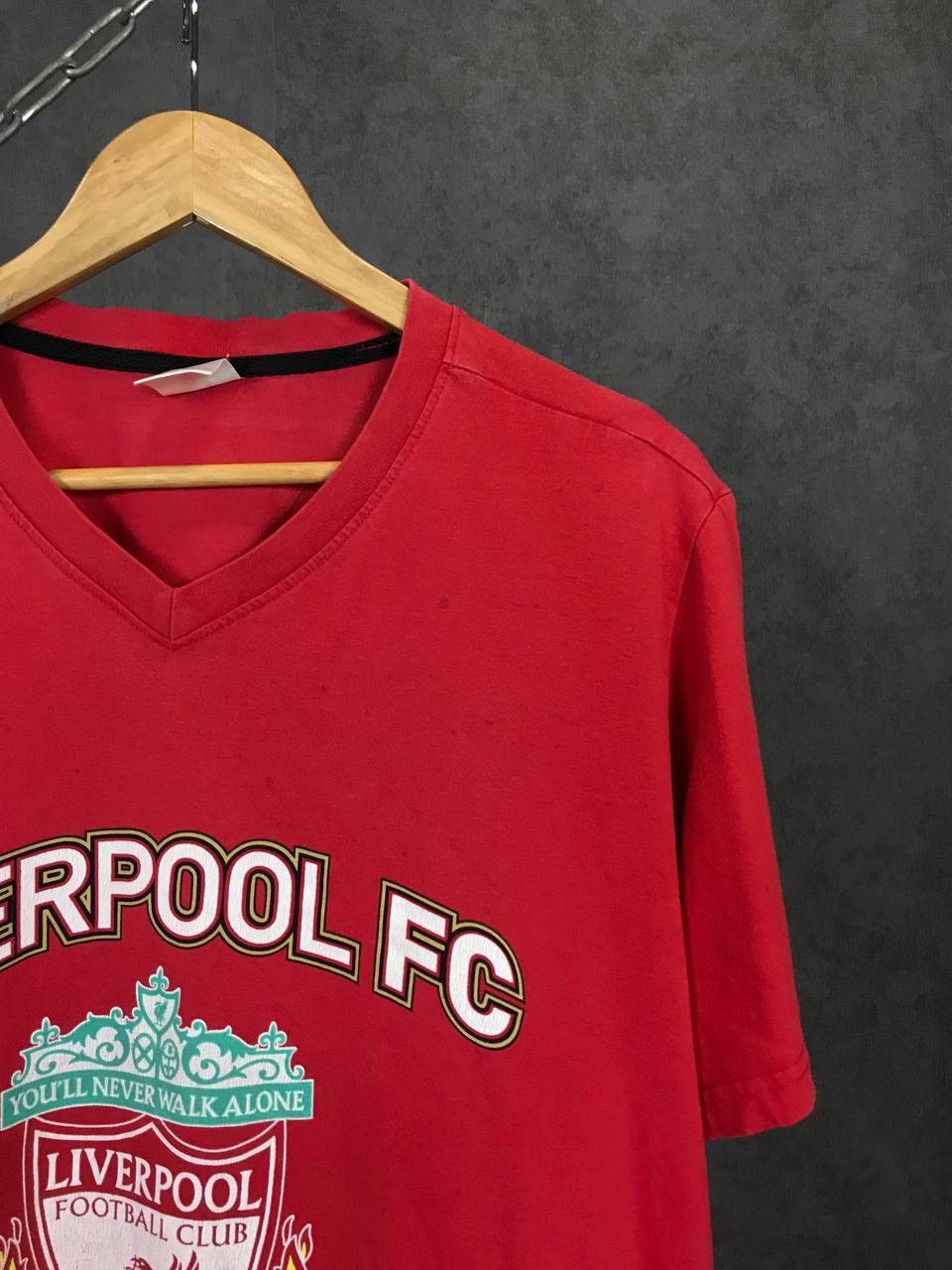 Vintage F.C Liverpool soccer vintage big logo tee Size US XL / EU 56 / 4 - 2 Thumbnail
