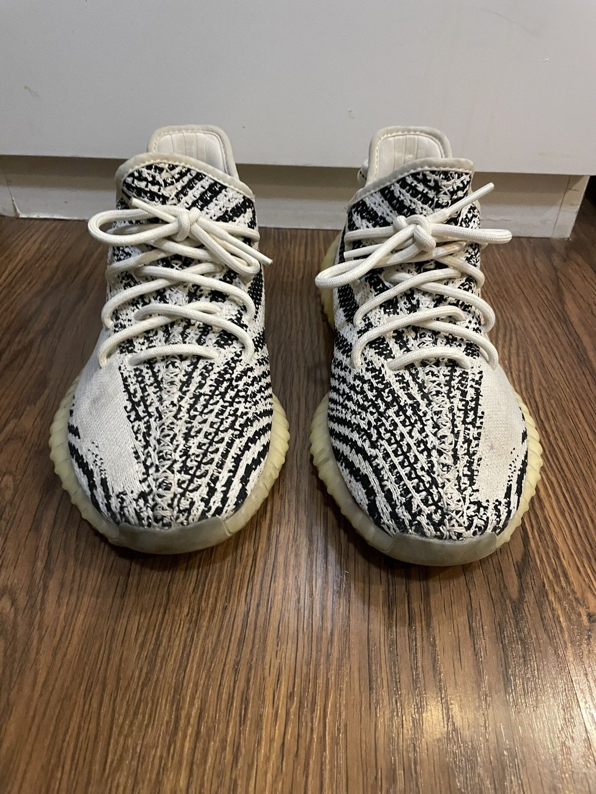 Adidas × Kanye West Adidas Yeezy Zebra 350 v2 Boost Size US 8 / EU 41 - 6 Thumbnail