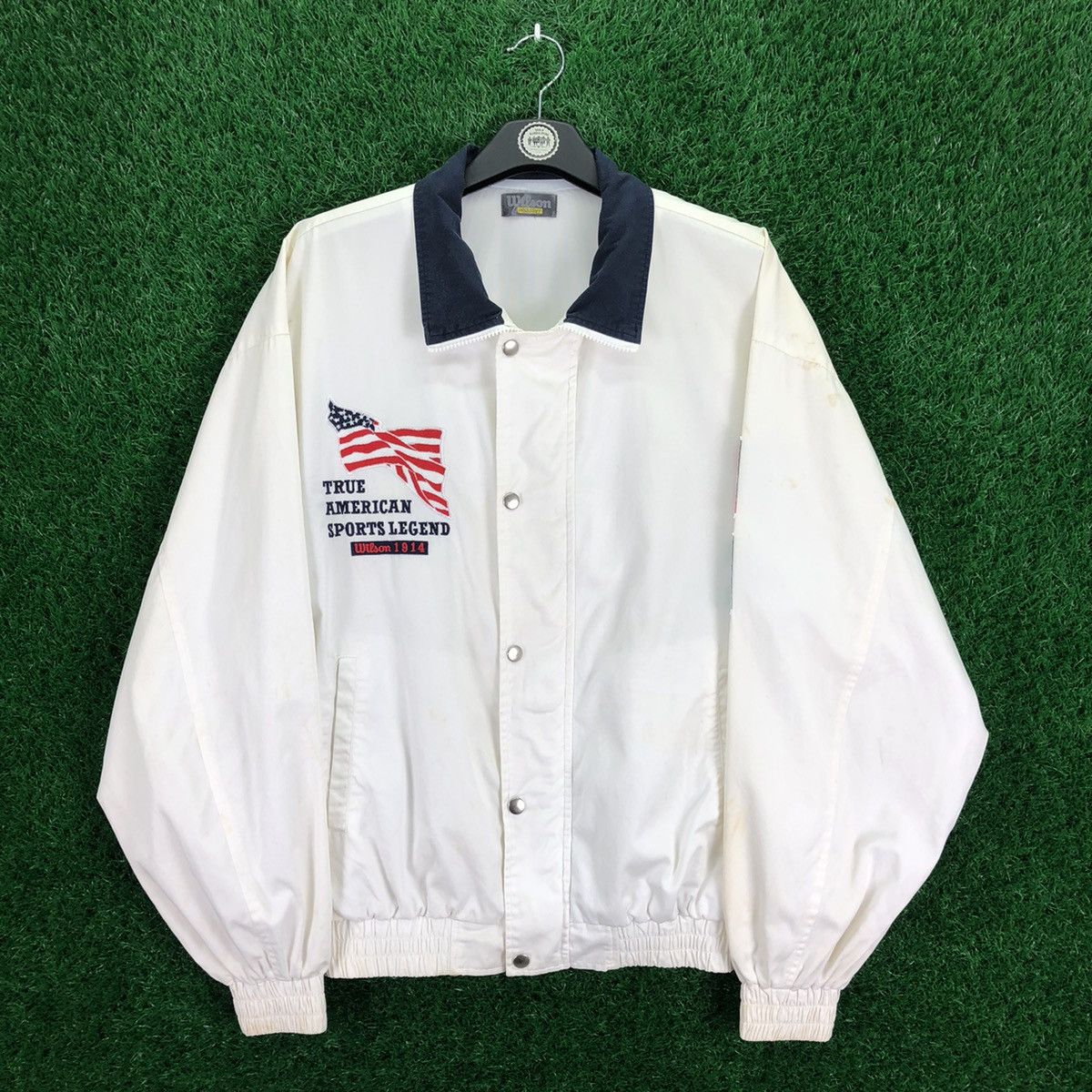 Wilson Vintage 80's Wilson Pro Staff Sweater Zipper Jacket Size US L / EU 52-54 / 3 - 4 Thumbnail