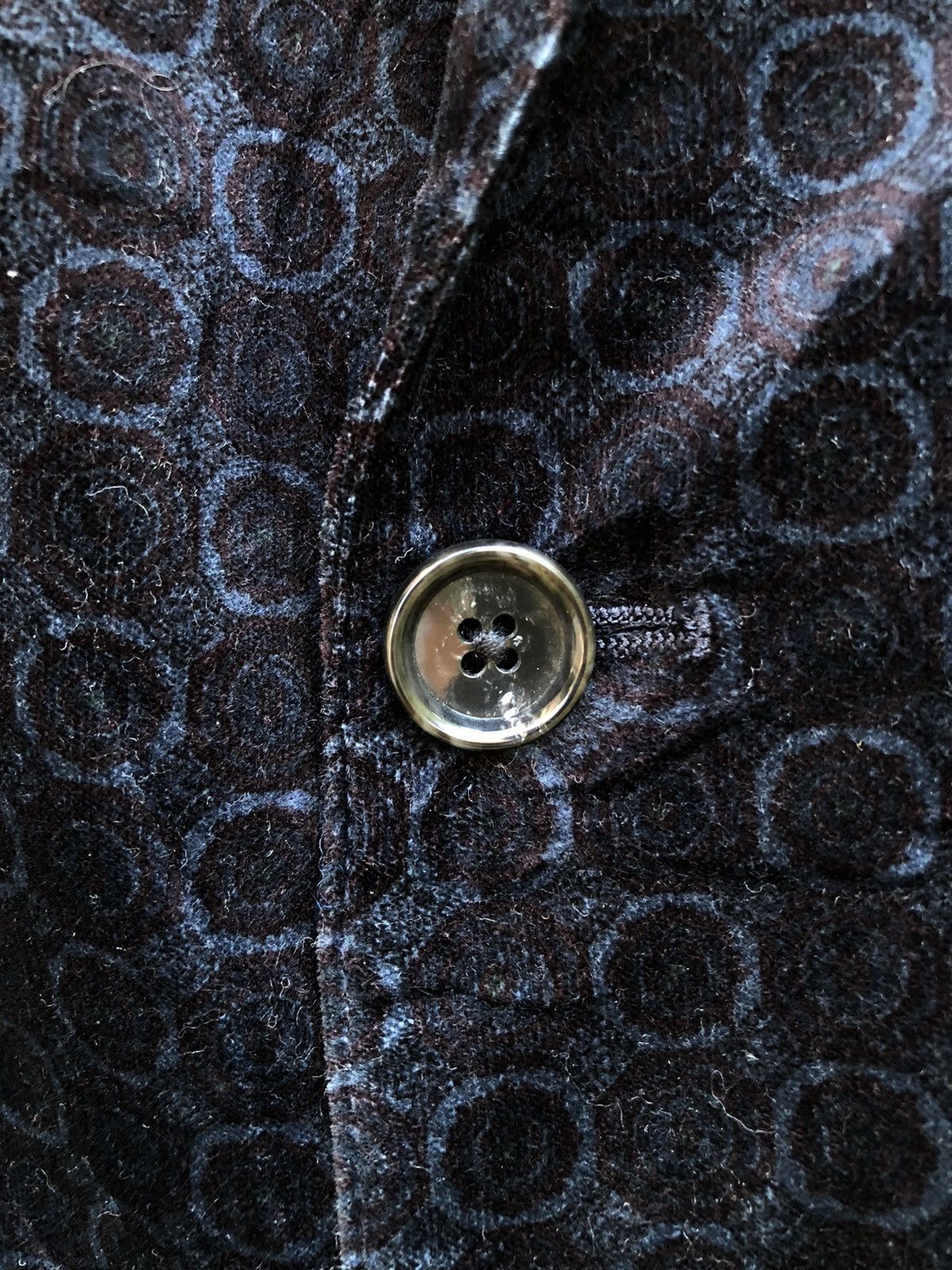 Japanese Brand Vintage M.F. Editorial Velvet Printed Blazer Rugged Size US M / EU 48-50 / 2 - 7 Thumbnail
