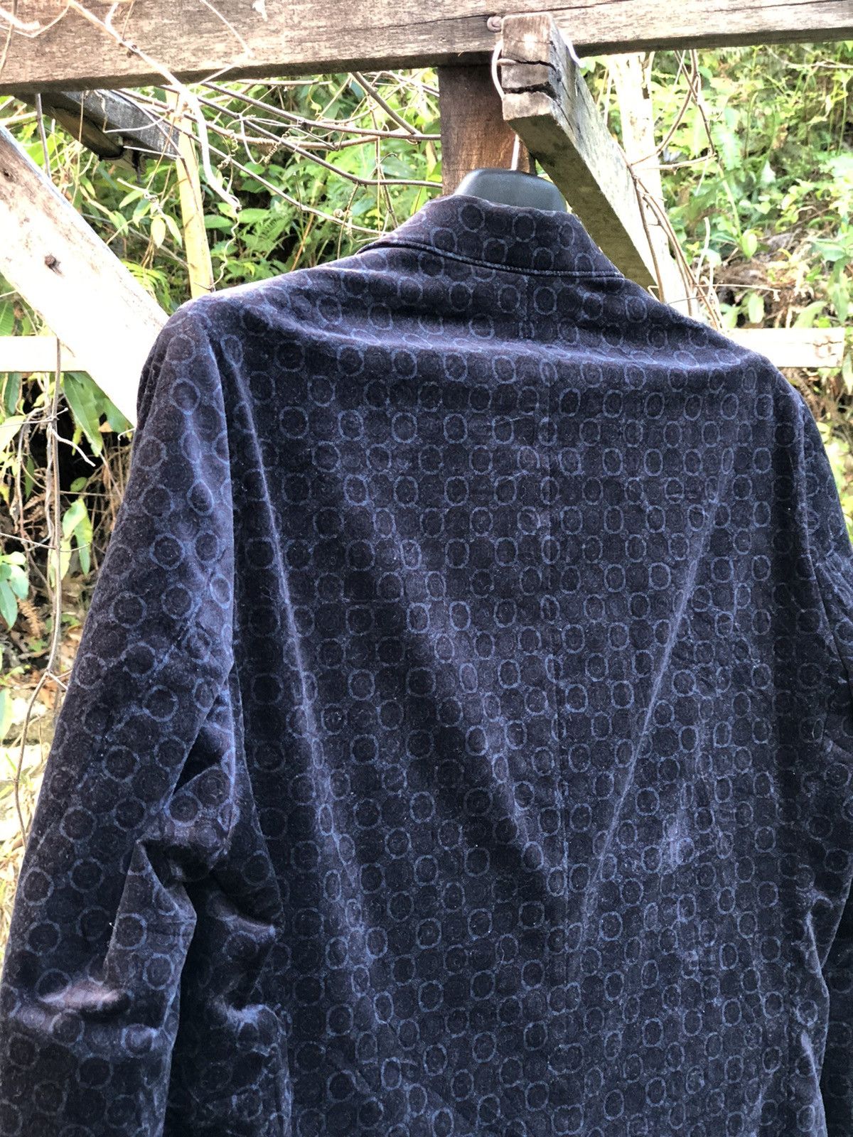 Japanese Brand Vintage M.F. Editorial Velvet Printed Blazer Rugged Size US M / EU 48-50 / 2 - 5 Thumbnail