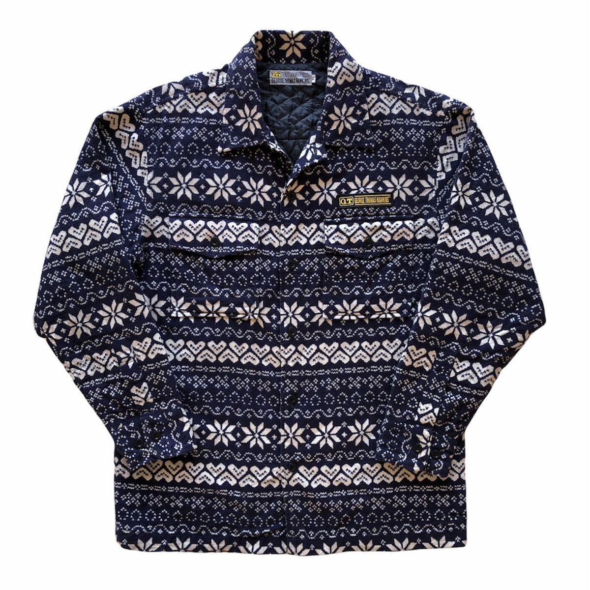 Japanese Brand Vintage George Thomas Hawkins Winter Flannel Size US L / EU 52-54 / 3 - 1 Thumbnail