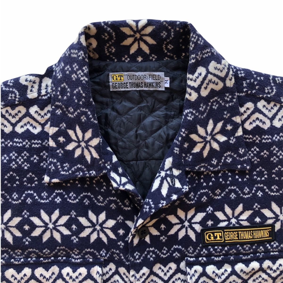Japanese Brand Vintage George Thomas Hawkins Winter Flannel Size US L / EU 52-54 / 3 - 7 Thumbnail