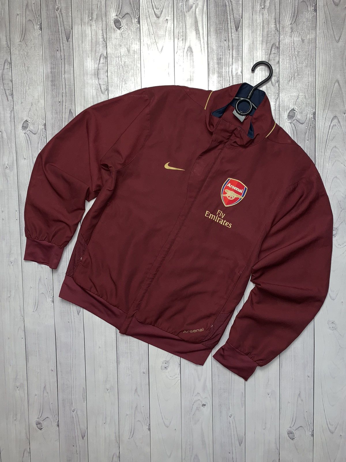 Vintage Nike Arsenal soccer track jacket size S