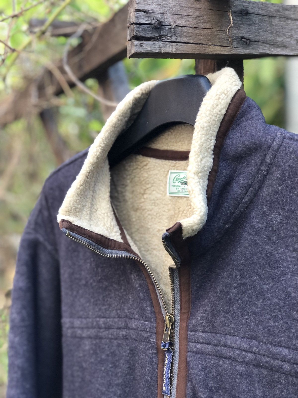 Japanese Brand Crocodile Sherpa Zipper Jacket Inspired Sheepskin B3 Design Size US L / EU 52-54 / 3 - 5 Thumbnail