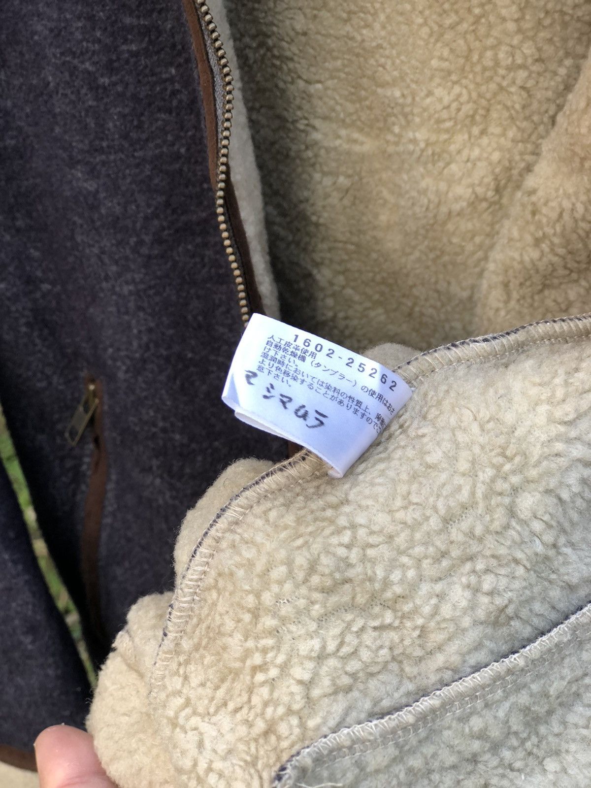 Japanese Brand Crocodile Sherpa Zipper Jacket Inspired Sheepskin B3 Design Size US L / EU 52-54 / 3 - 12 Thumbnail