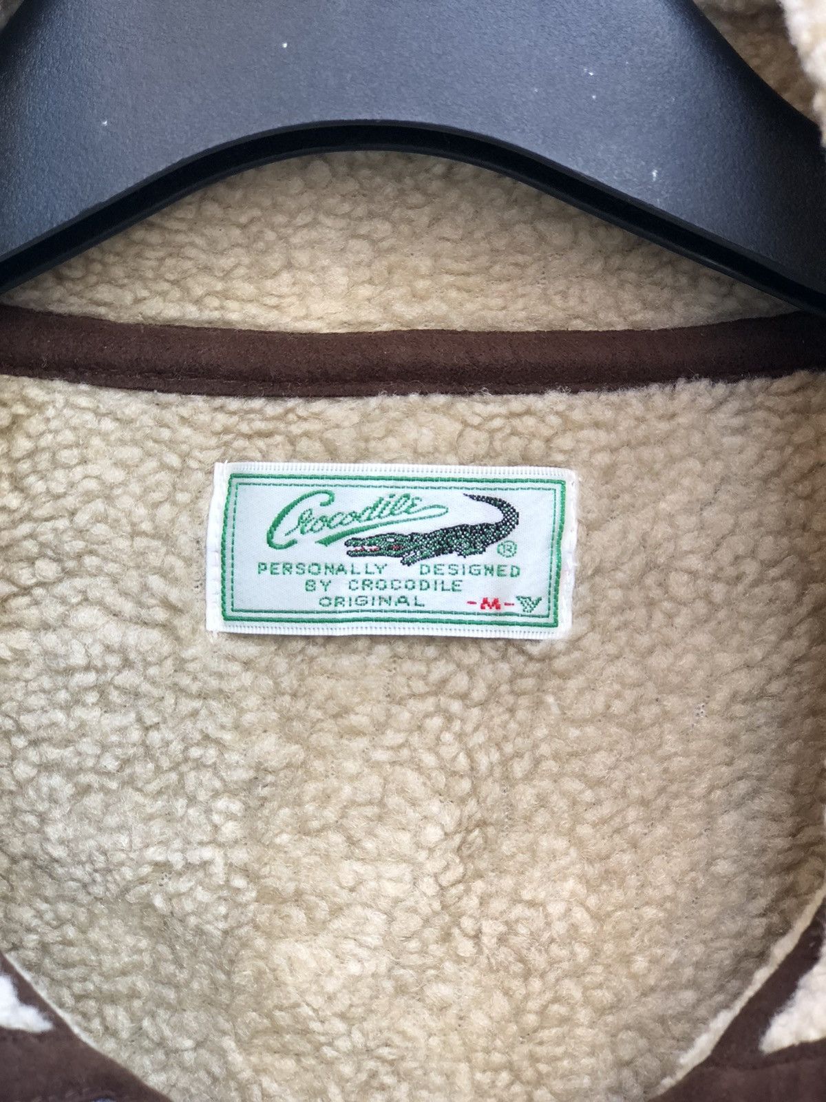 Japanese Brand Crocodile Sherpa Zipper Jacket Inspired Sheepskin B3 Design Size US L / EU 52-54 / 3 - 11 Thumbnail