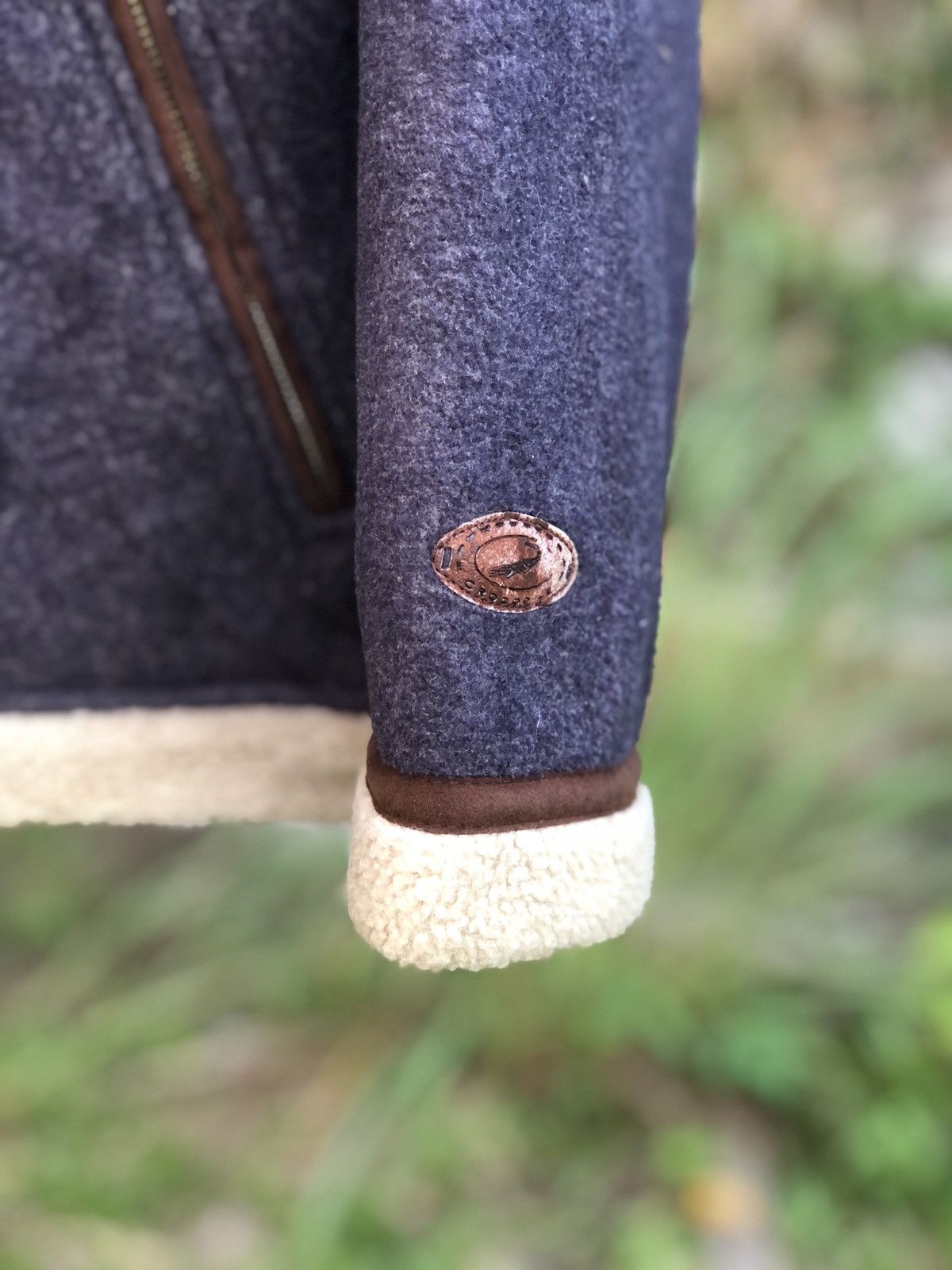 Japanese Brand Crocodile Sherpa Zipper Jacket Inspired Sheepskin B3 Design Size US L / EU 52-54 / 3 - 4 Thumbnail