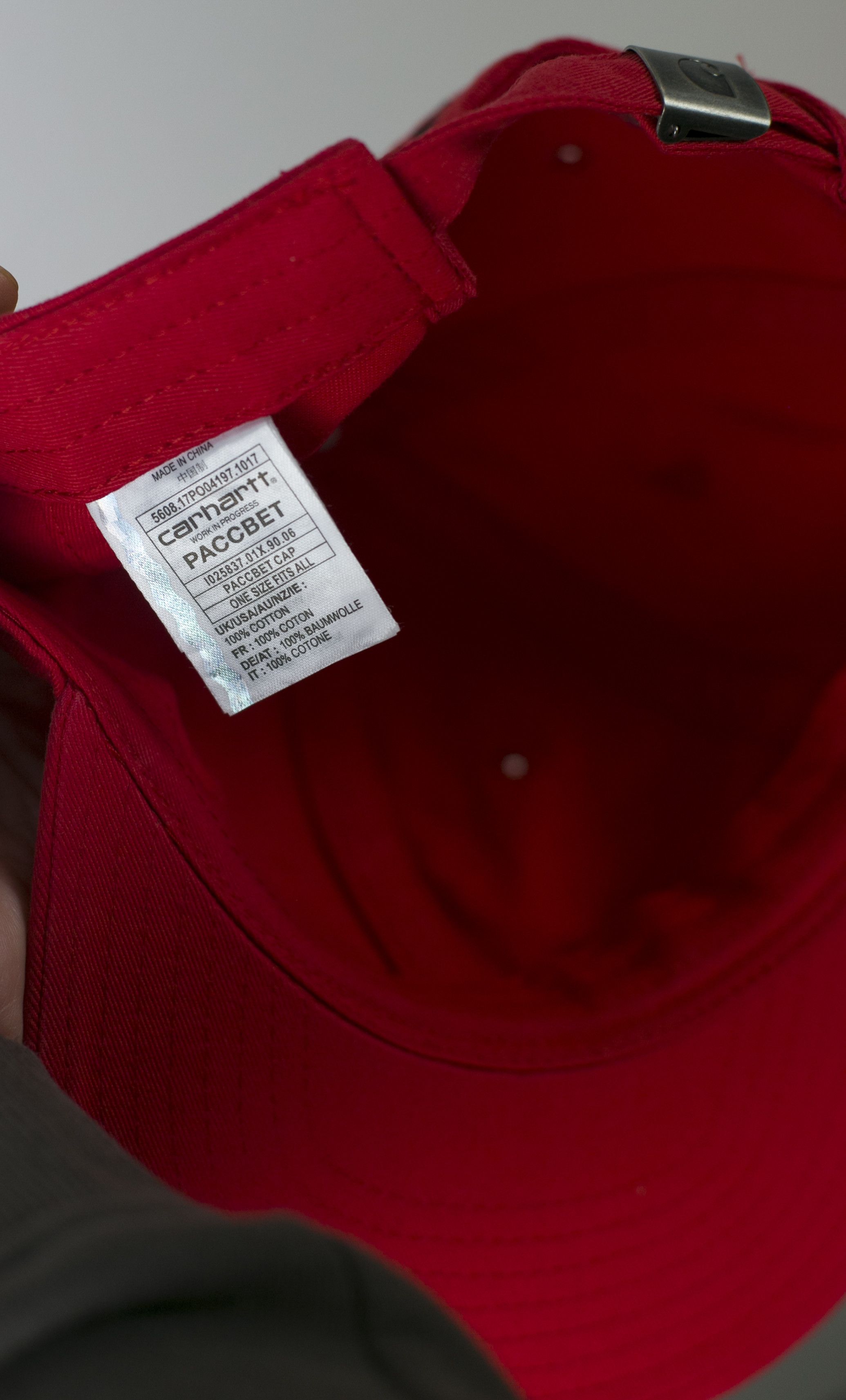 Carhartt Wip × Gosha Rubchinskiy × PACCBET NWT Carhartt WIP x Paccbet Cap Red / Black OS Size ONE SIZE - 4 Thumbnail