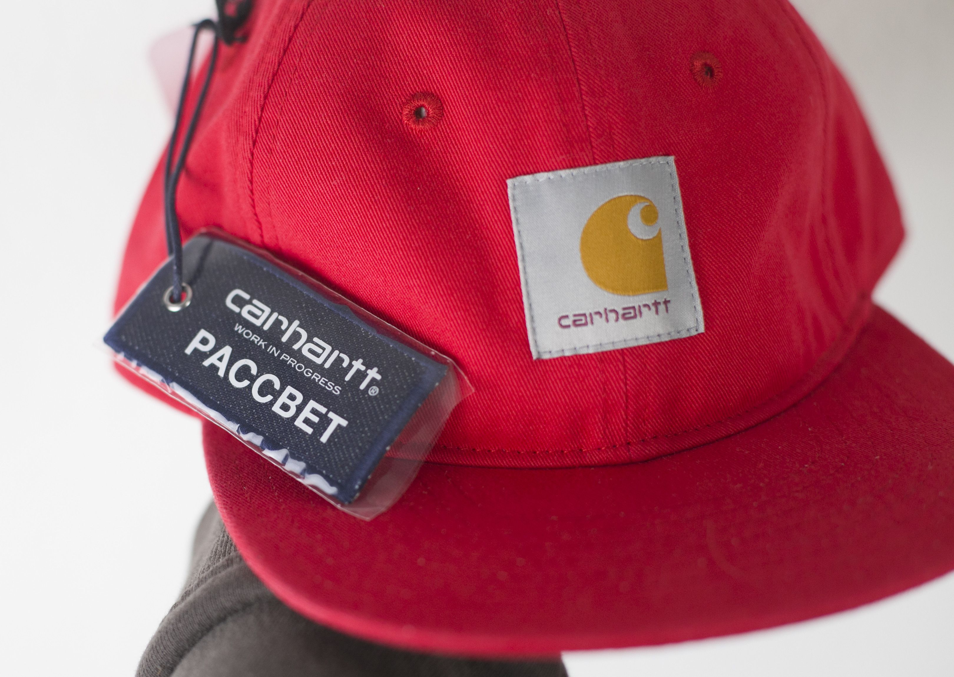Carhartt Wip × Gosha Rubchinskiy × PACCBET NWT Carhartt WIP x Paccbet Cap Red / Black OS Size ONE SIZE - 5 Thumbnail